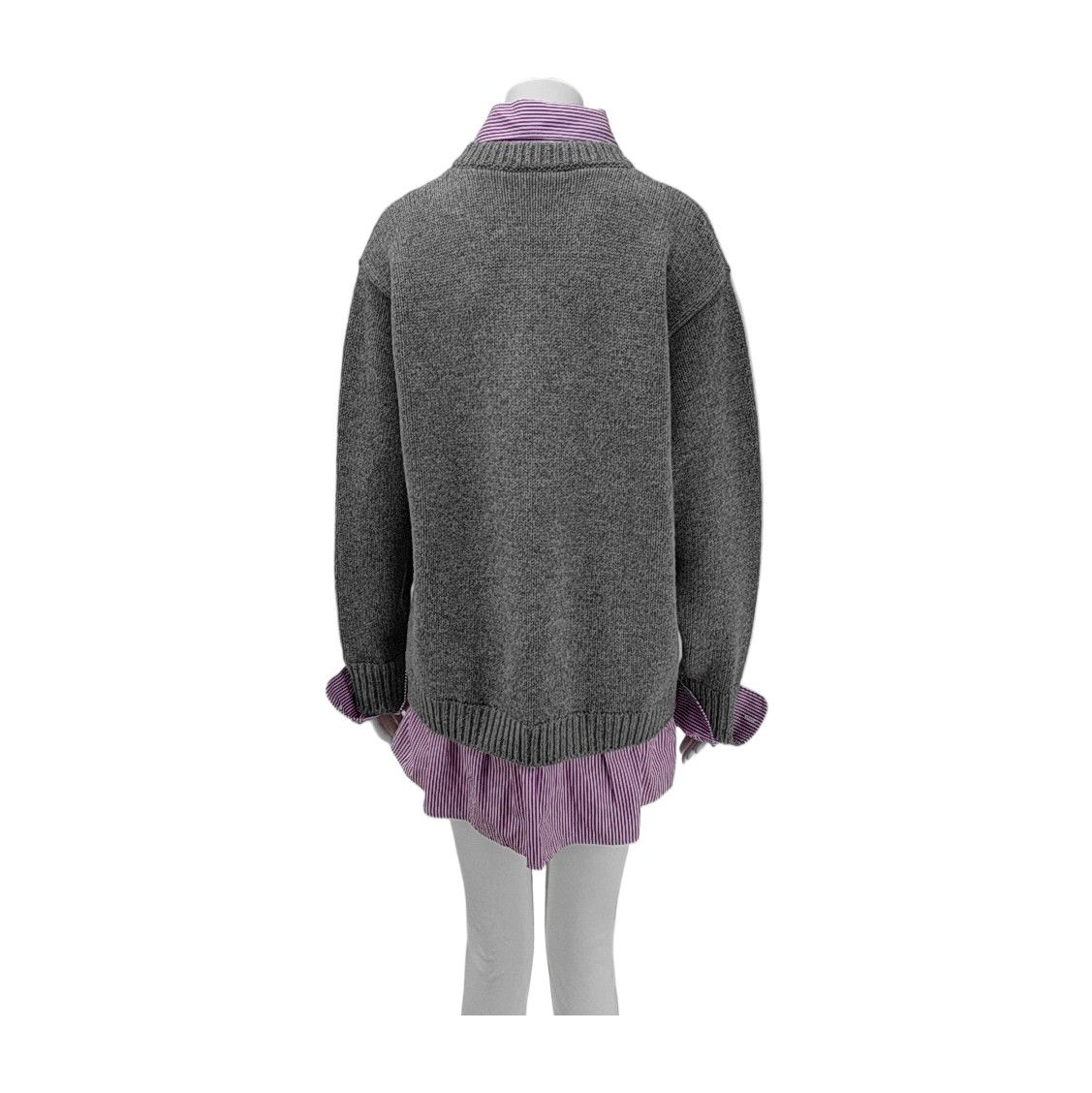 Balenciaga Balenciaga Layered Wool Knit Dress Size S Size S / US 4 / IT 40 - 2 Thumbnail