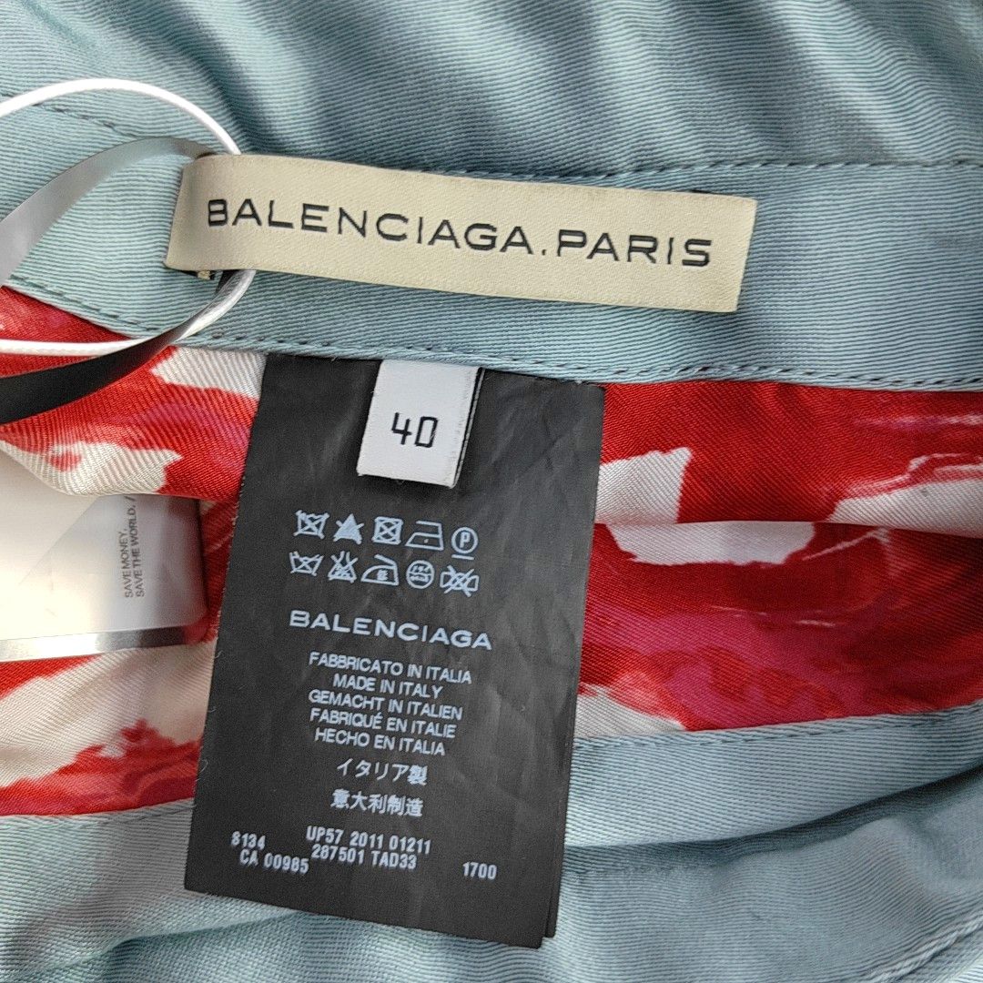 Balenciaga Balenciaga Polyester Silk Blend Shorts Size 40 Size 27" / US 4 / IT 40 - 6 Thumbnail