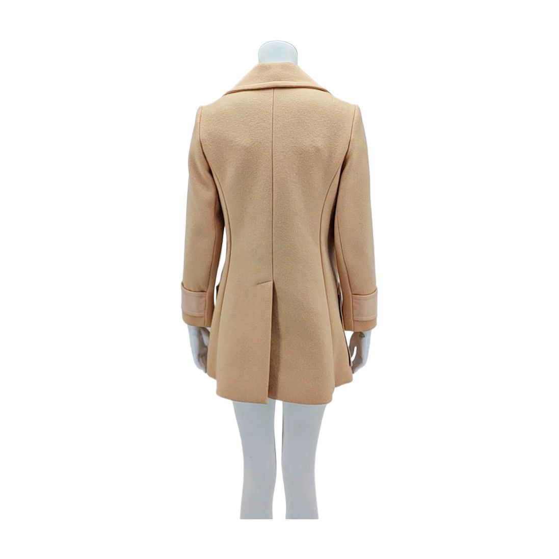 Balenciaga Balenciaga Beige Wool Coat Size FR 38 Size S / US 4 / IT 40 - 2 Thumbnail