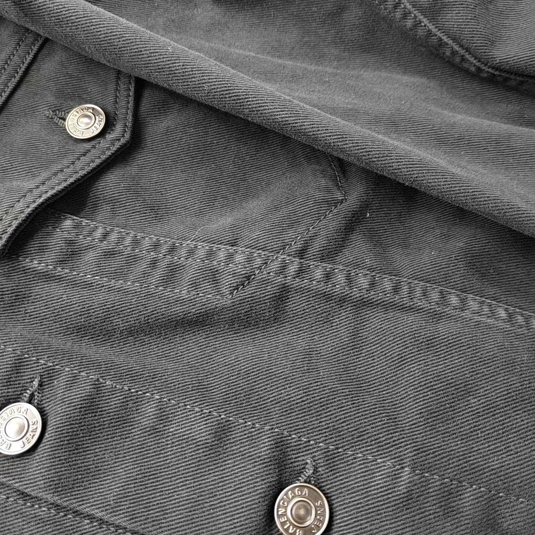 Balenciaga Balenciaga Logo Denim Jacket Size XS Size XS / US 0-2 / IT 36-38 - 5 Thumbnail