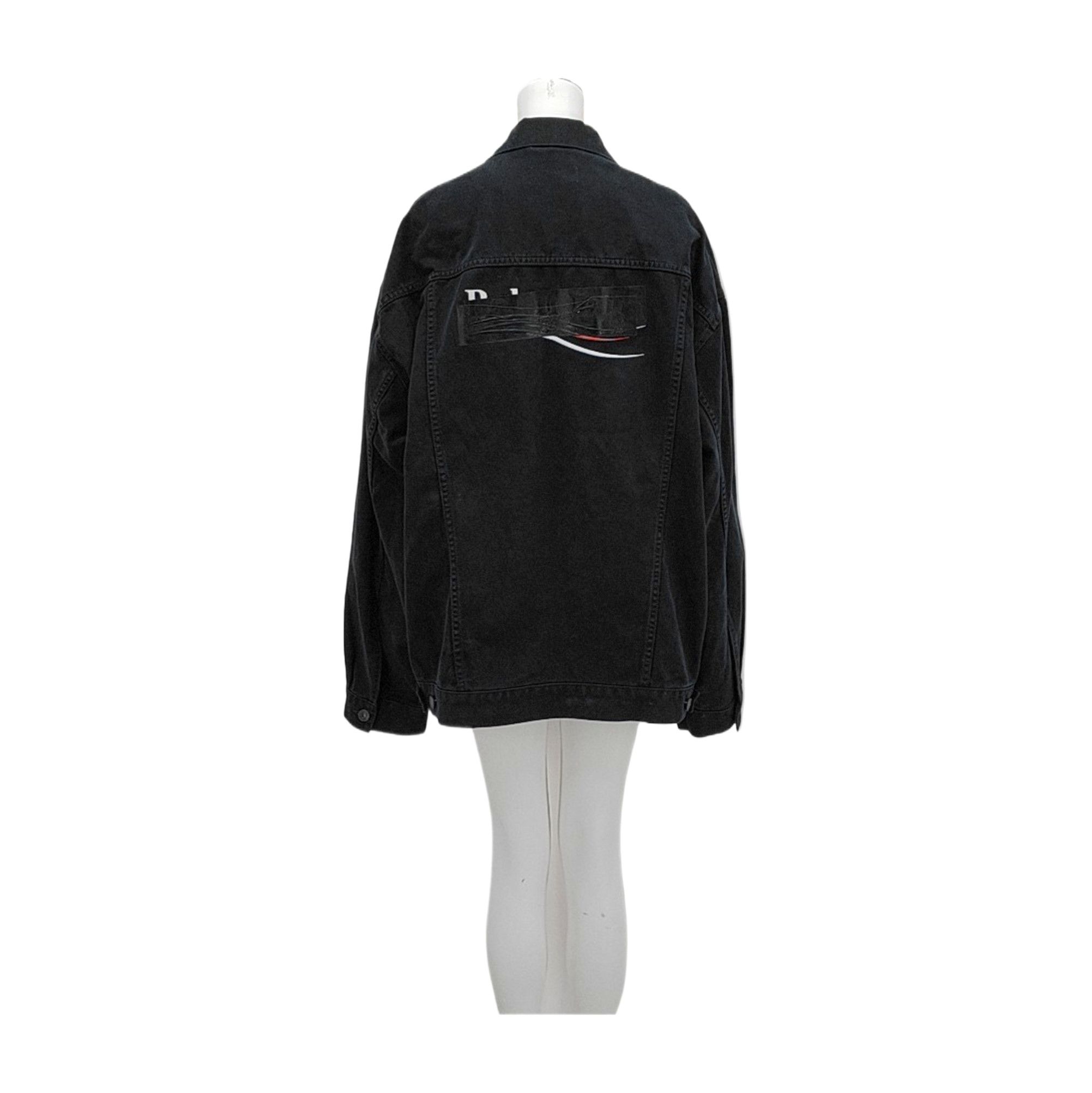 Balenciaga Balenciaga Logo Denim Jacket Size XS Size XS / US 0-2 / IT 36-38 - 2 Thumbnail