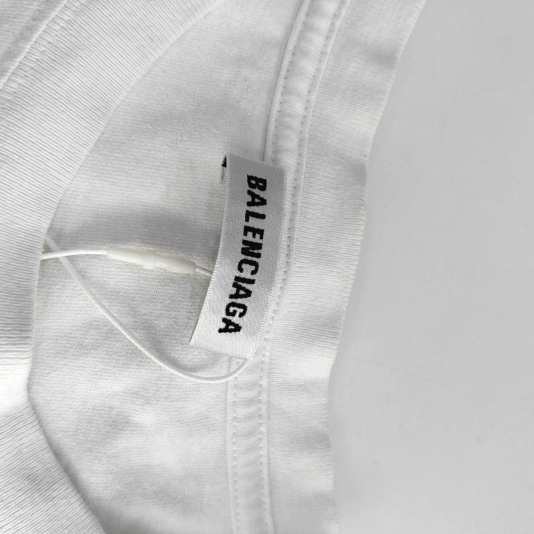 Balenciaga Balenciaga White Cotton T-Shirt Size L Size L / US 10 / IT 46 - 5 Thumbnail