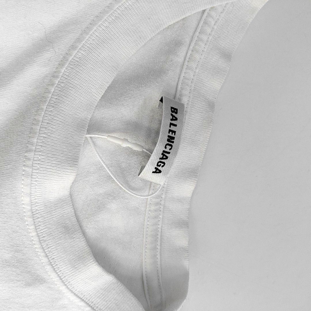 Balenciaga Balenciaga White Cotton T-Shirt Size L Size L / US 10 / IT 46 - 6 Thumbnail