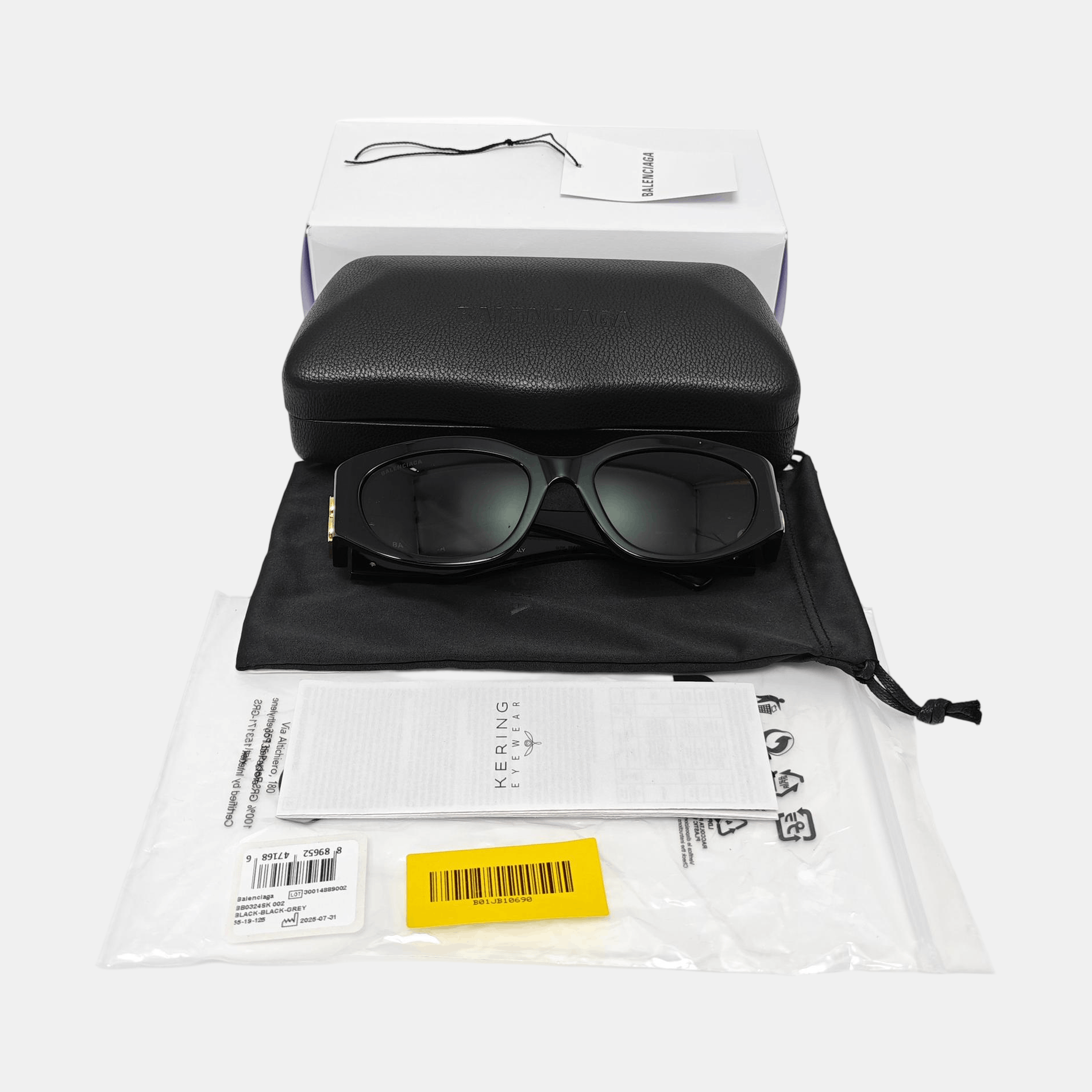 Balenciaga Balenciaga Gold BB Rectangular Sunglasses Size ONE SIZE - 5 Thumbnail