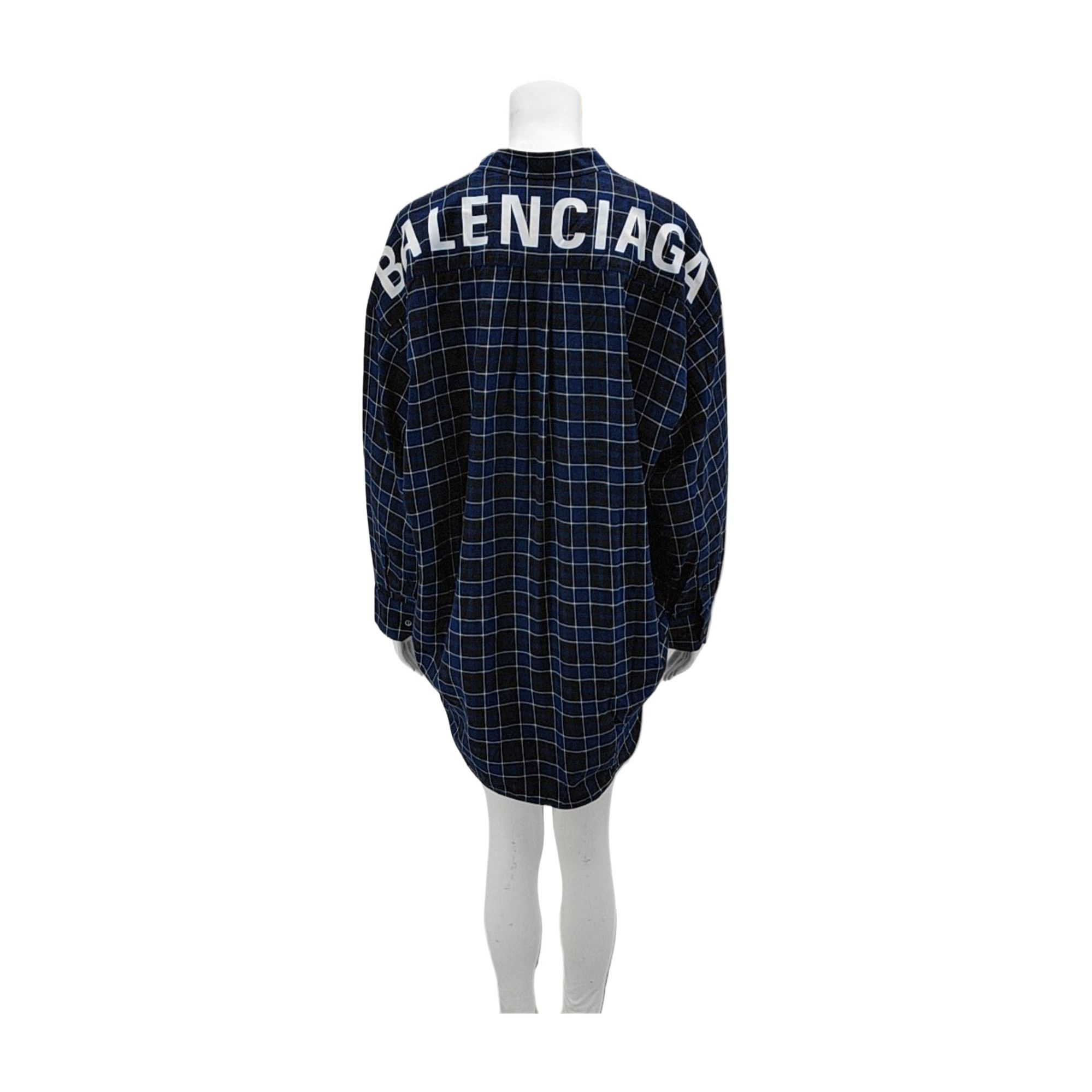 Balenciaga Balenciaga Check Logo Button Up Shirt Size 38 Size S / US 4 / IT 40 - 2 Thumbnail
