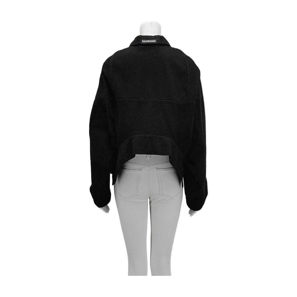 Balenciaga Balenciaga Black Cotton Jacket Size XXS Size XXS / US 00 / IT 34 - 2 Thumbnail
