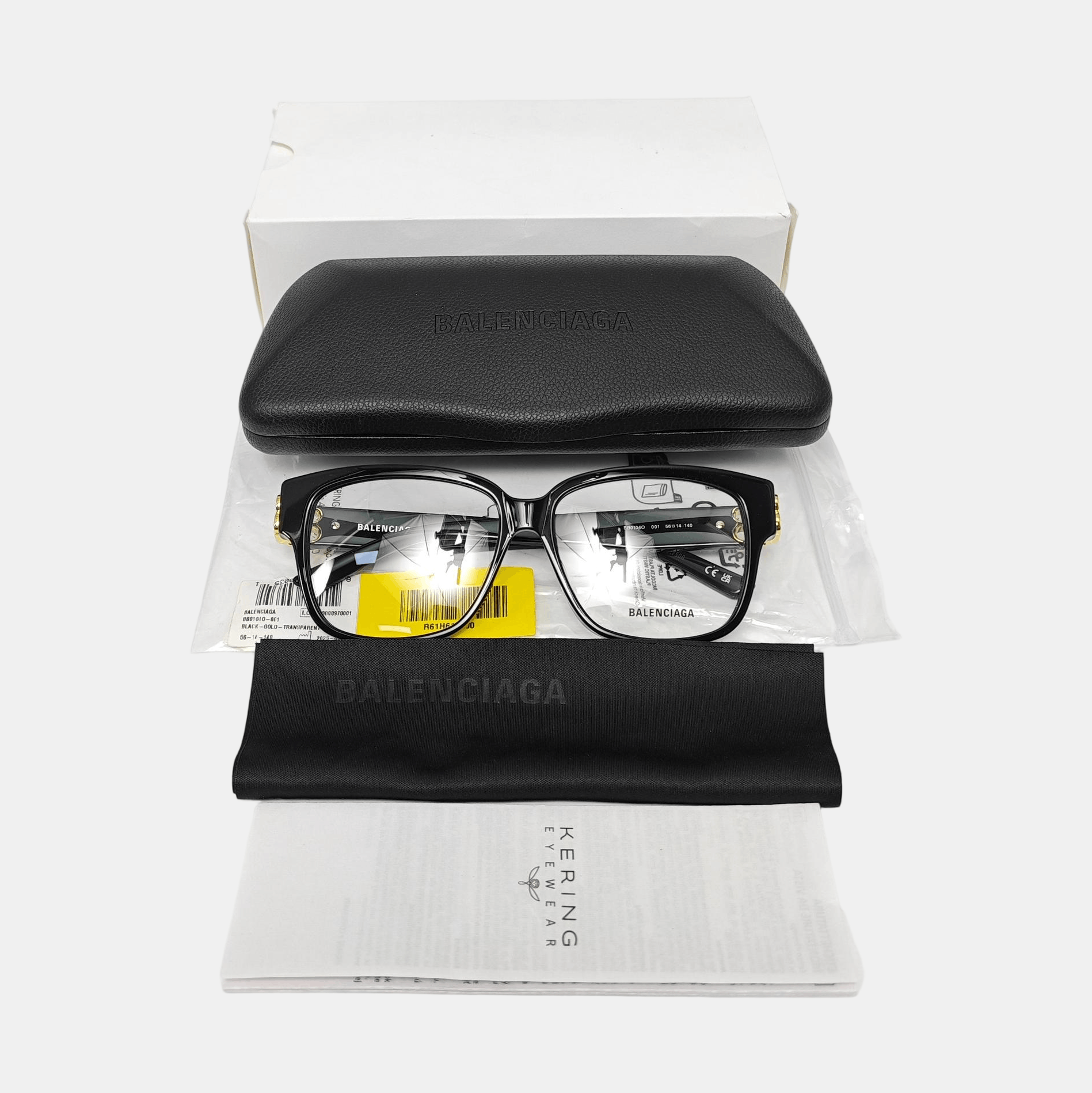 Balenciaga Balenciaga BB Logo Rectangular Glasses ONE SIZE Size ONE SIZE - 5 Thumbnail