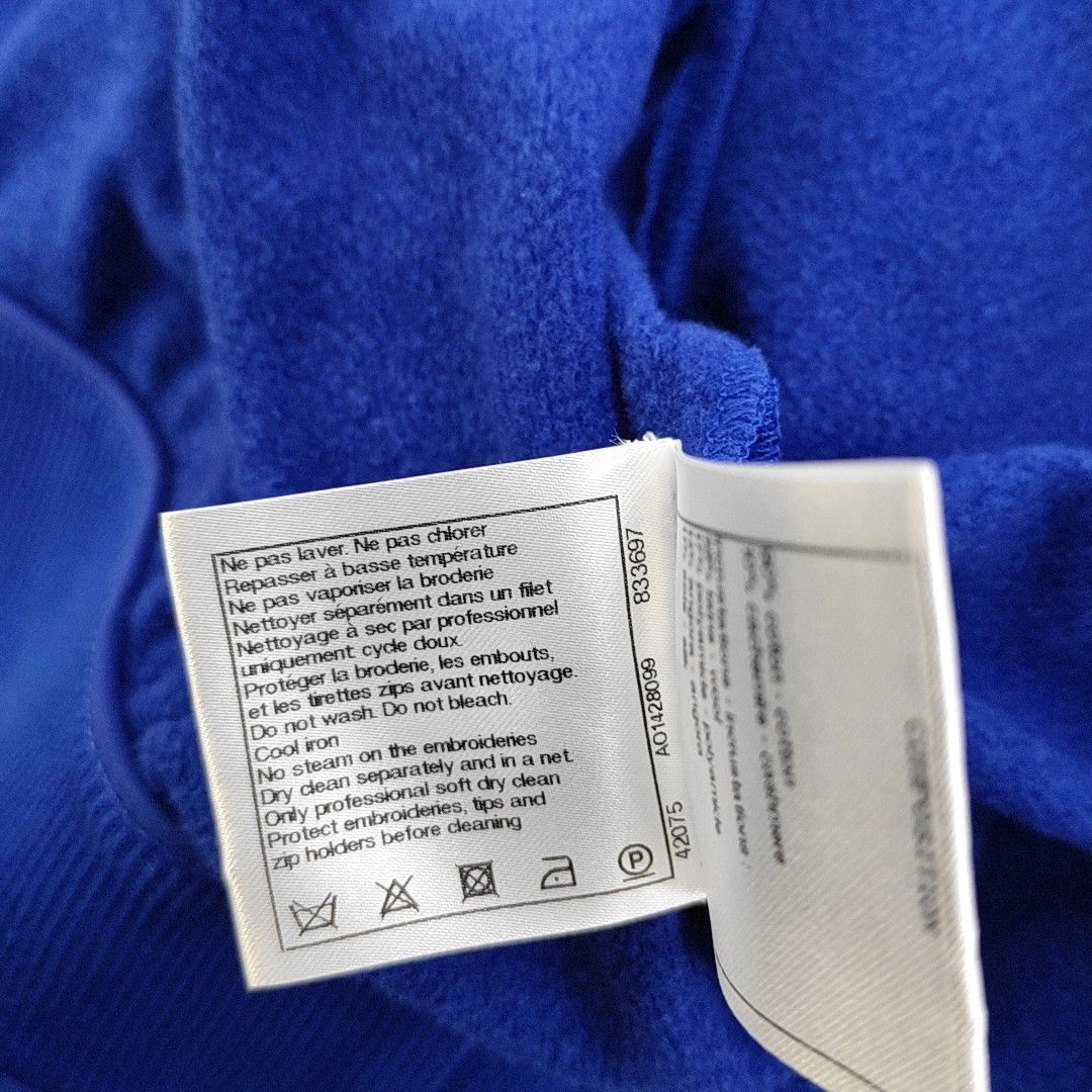 Chanel CHANEL Blue Cotton Blend Zip Hoodie Size L Size L / US 10 / IT 46 - 4 Thumbnail