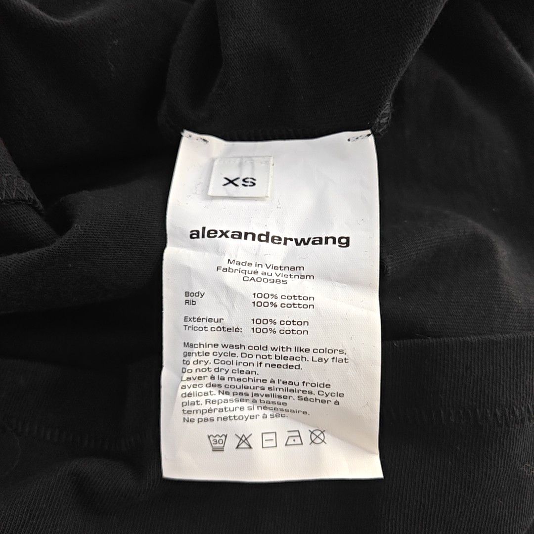 Alexander Wang Alexander Wang Black Pocket T-Shirt XS Size XS / US 0-2 / IT 36-38 - 4 Thumbnail