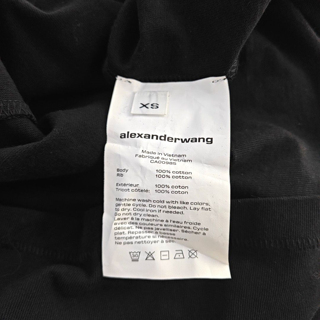 Alexander Wang Alexander Wang Black Pocket T-Shirt XS Size XS / US 0-2 / IT 36-38 - 3 Thumbnail