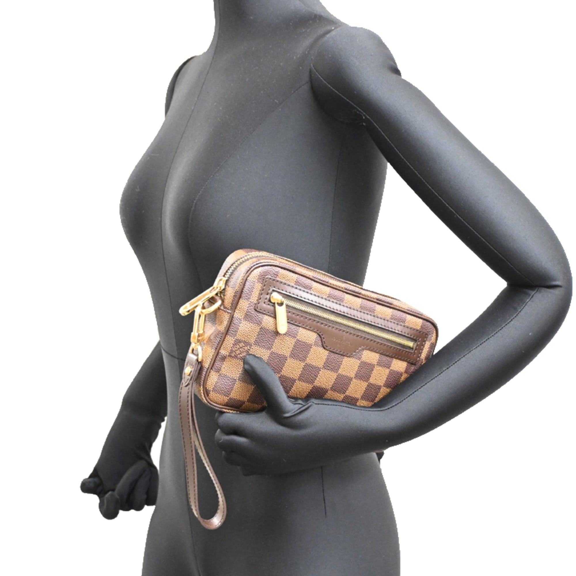 Louis Vuitton Louis Vuitton Pochette Billet Macao Women's/Men's Shoulder Bag N61739 (Discontinued) Damier Brown Size ONE SIZE - 8 Thumbnail