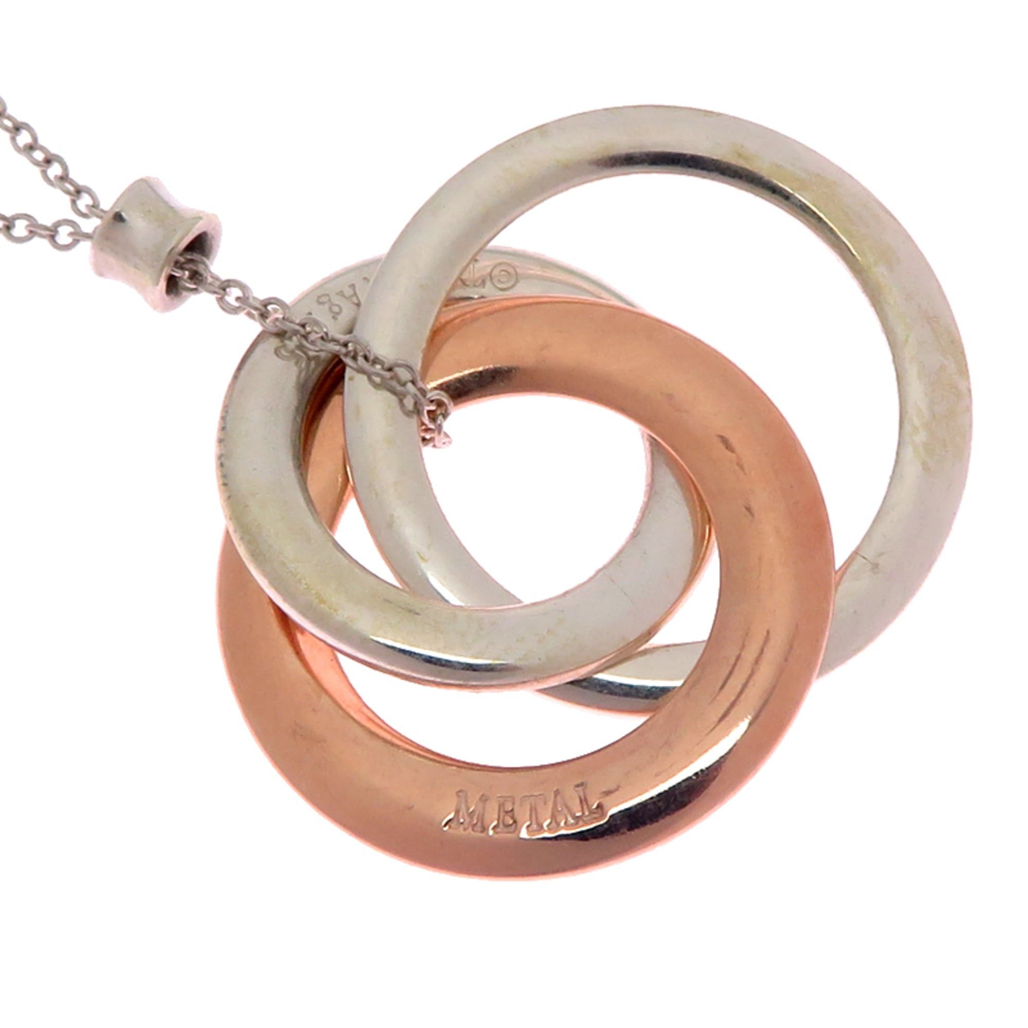 Tiffany & Co. Tiffany & Co. Interlocking Circle Women's Necklace, Sterling Silver 925 Size ONE SIZE - 3 Thumbnail