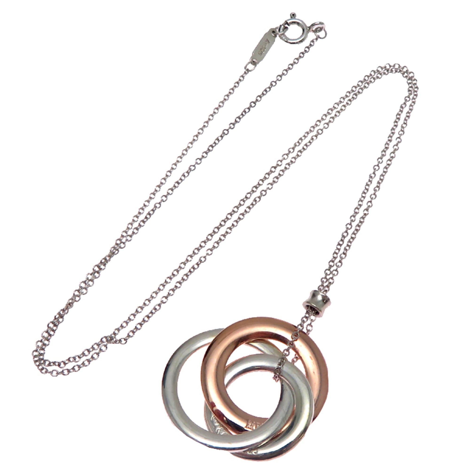 Tiffany & Co. Tiffany & Co. Interlocking Circle Women's Necklace, Sterling Silver 925 Size ONE SIZE - 8 Thumbnail