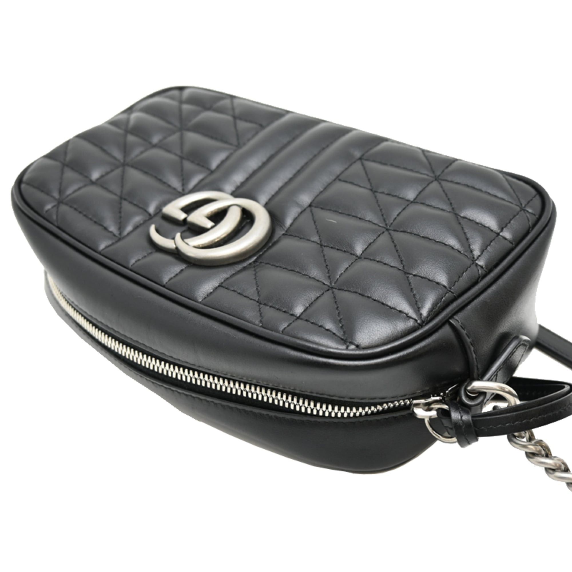 Gucci Gucci GG Marmont Shoulder Bag for Women, Leather, Black, 447632 Size ONE SIZE - 4 Thumbnail