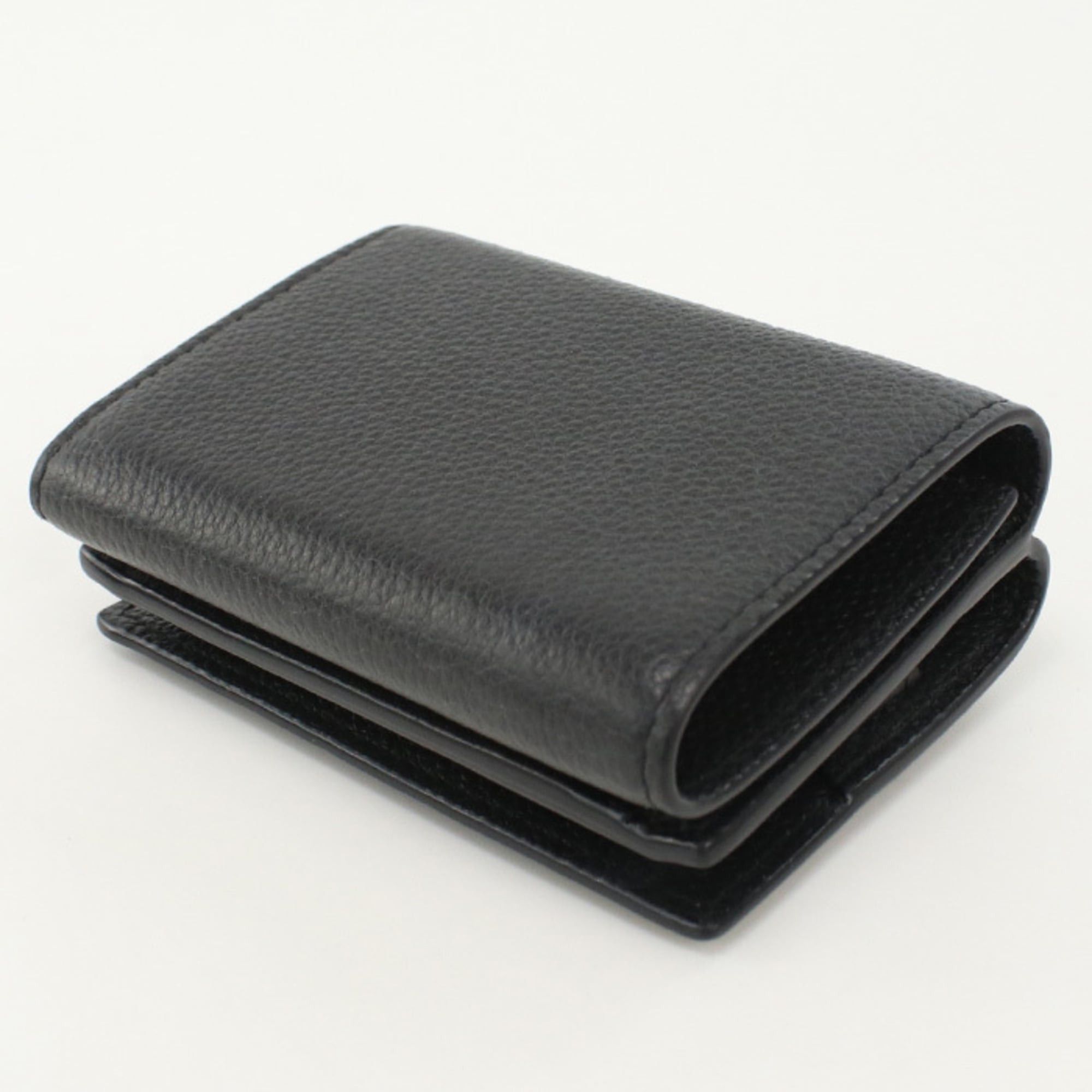 Saint Laurent Paris SAINT LAURENT Tri-fold Wallet 669959 Origami Tiny YSL Logo Women's Black Size ONE SIZE - 2 Thumbnail