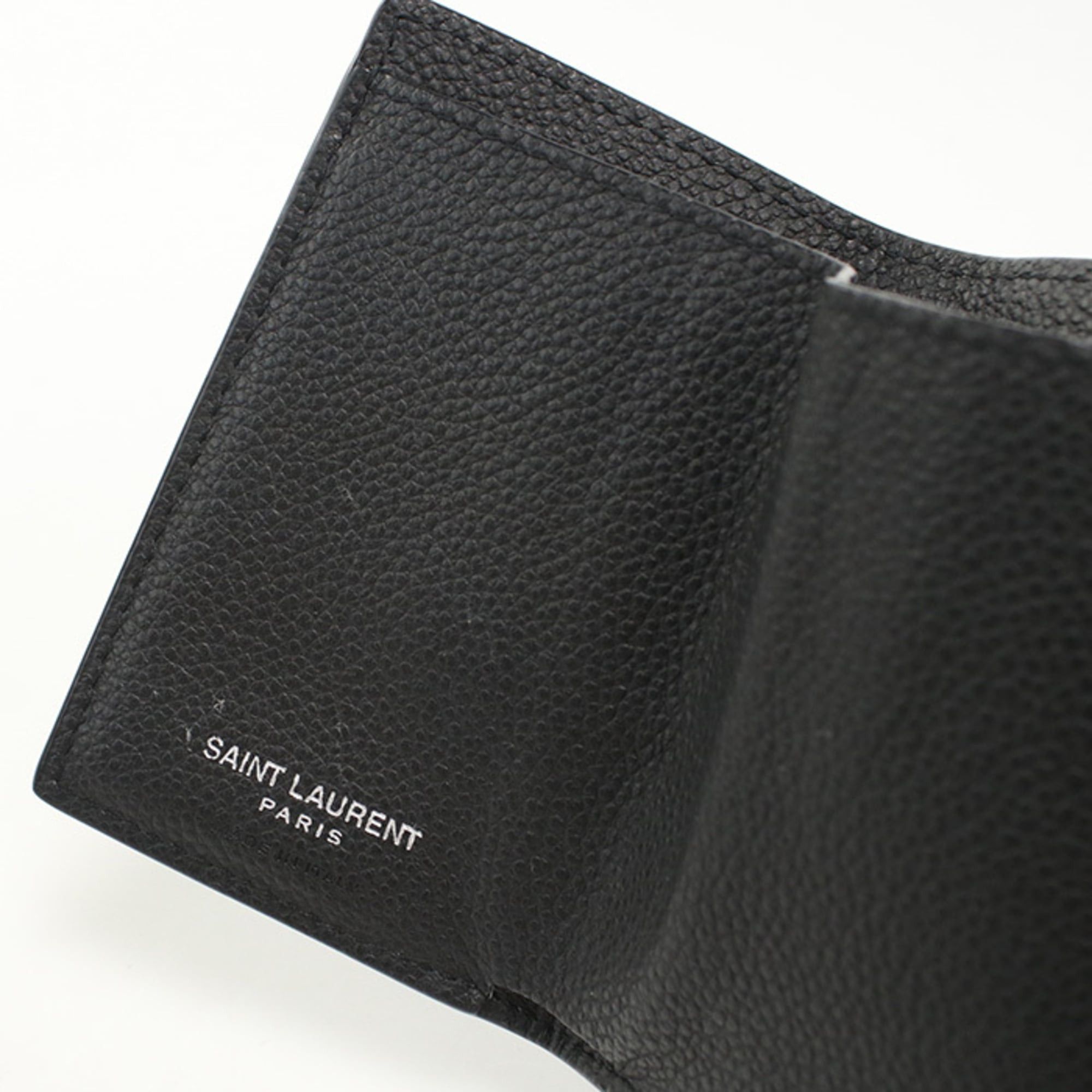 Saint Laurent Paris SAINT LAURENT Tri-fold Wallet 669959 Origami Tiny YSL Logo Women's Black Size ONE SIZE - 6 Thumbnail