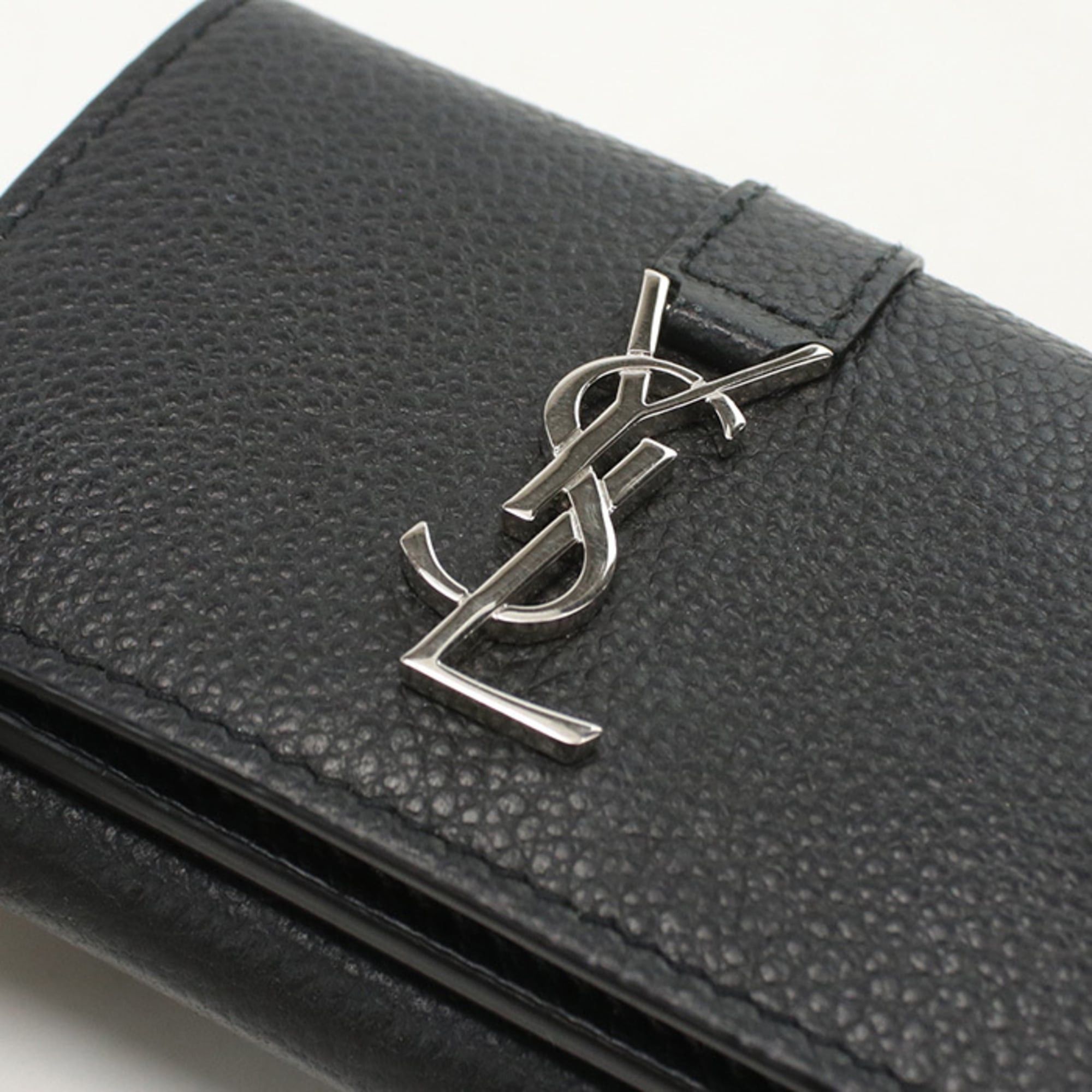 Saint Laurent Paris SAINT LAURENT Tri-fold Wallet 669959 Origami Tiny YSL Logo Women's Black Size ONE SIZE - 7 Thumbnail