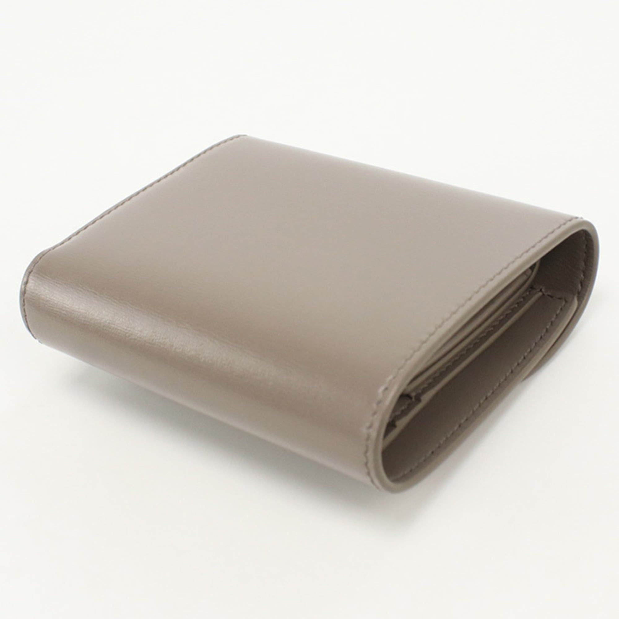 Celine Celine Tri-fold Wallet 10D783DPV.10BL Small Flap Triomphe Women's Beige Size ONE SIZE - 2 Thumbnail