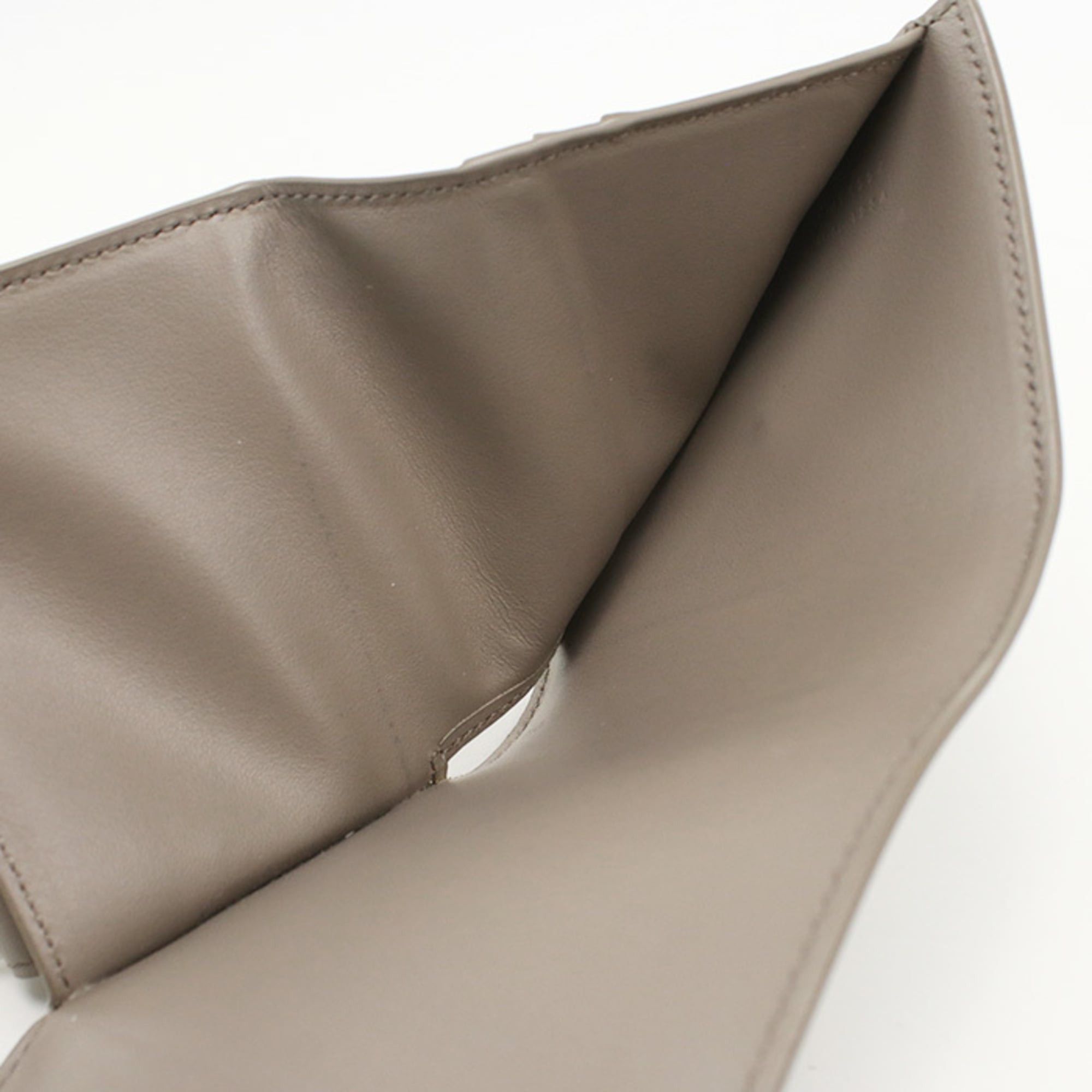 Celine Celine Tri-fold Wallet 10D783DPV.10BL Small Flap Triomphe Women's Beige Size ONE SIZE - 4 Thumbnail