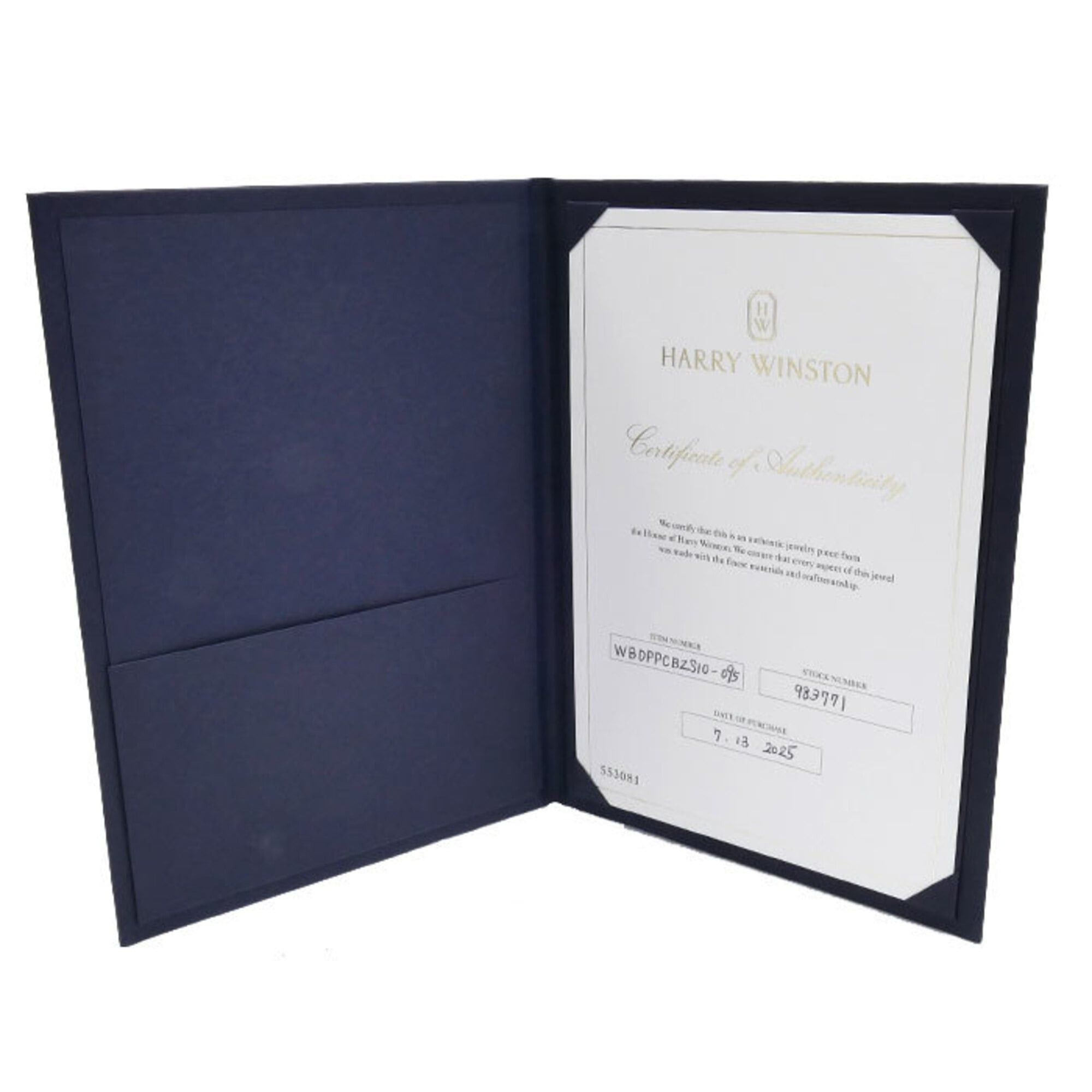 Harry Winston Harry Winston Pt950 Platinum Princess Cut Wedding Ring (WBDPPCBZS10-095) with 0.11ct Diamond, 8.7g, for Women Size ONE SIZE - 8 Thumbnail