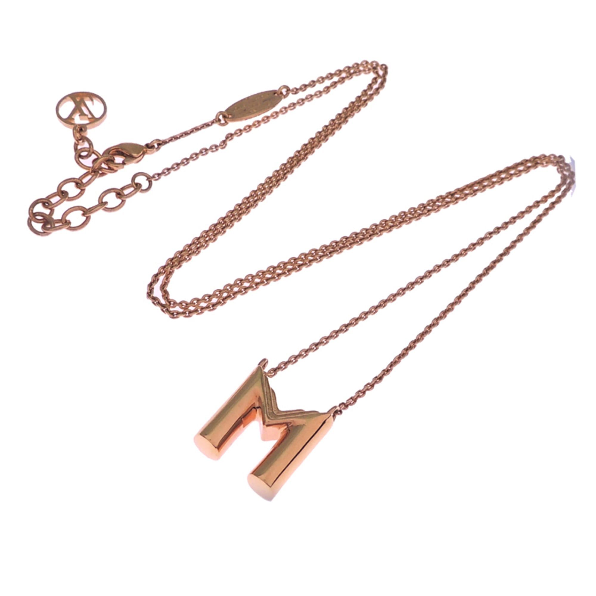 Louis Vuitton Louis Vuitton LV&Me Initials Women's Necklace M61068 GP Gold Tone Size ONE SIZE - 7 Thumbnail