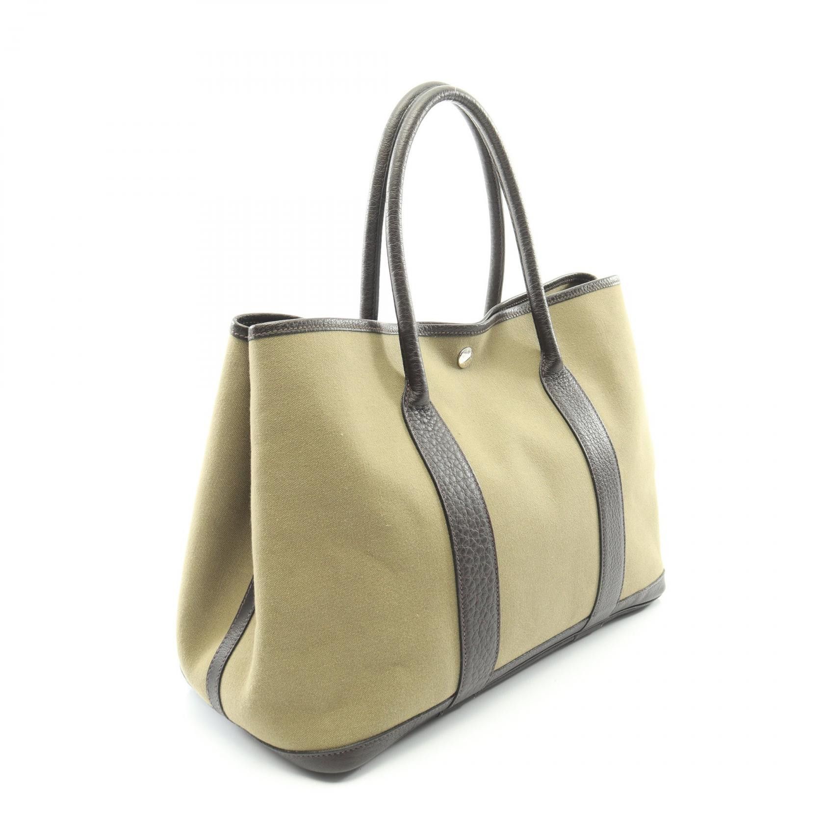 Hermes Hermes Hermes Garden Party PM Canvas Leather Tote Bag Leather Tote Bag T DUTY FREE for USA Size ONE SIZE - 2 Thumbnail