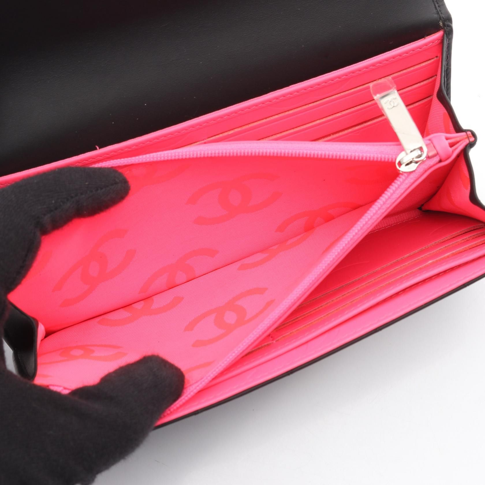 Chanel Chanel CHANEL Cambon Line Patent Leather Long Wallet Leather Long Wallet DUTY FREE for USA Size ONE SIZE - 4 Thumbnail