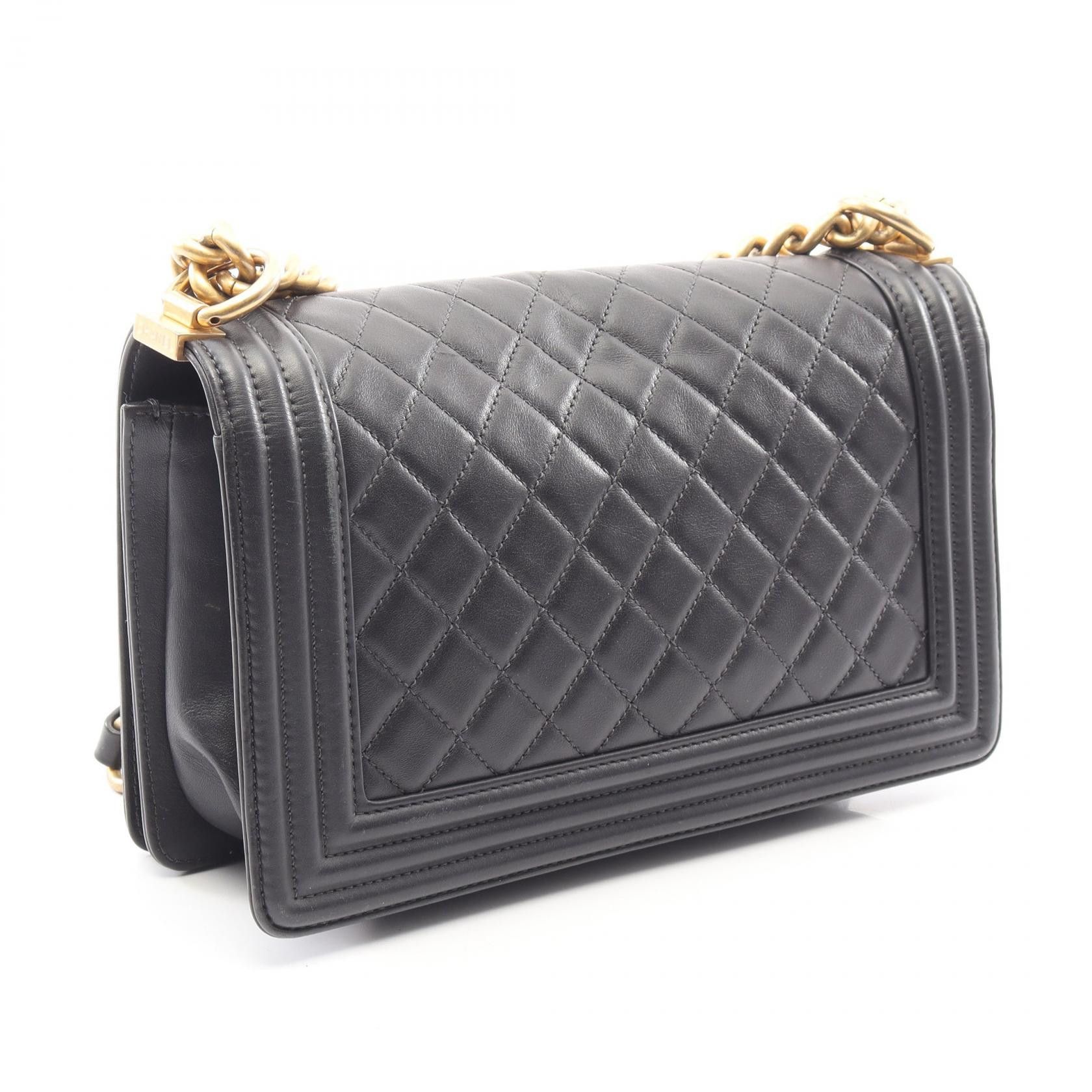Chanel Chanel CHANEL Boy Chanel Lambskin Shoulder Bag Leather Shoulder Bag A67086 DUTY FREE for USA Size ONE SIZE - 2 Thumbnail