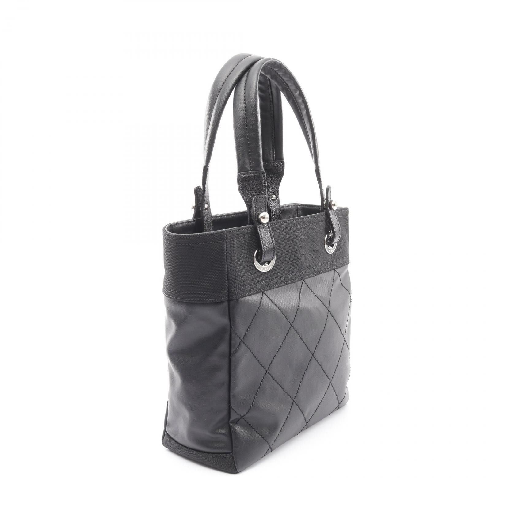 Chanel Chanel CHANEL Paris Biarritz PVC Coated Canvas Leather Tote Bag Plastic / Synthetic Tote Bag A34208 DUTY FREE for USA Size ONE SIZE - 2 Thumbnail
