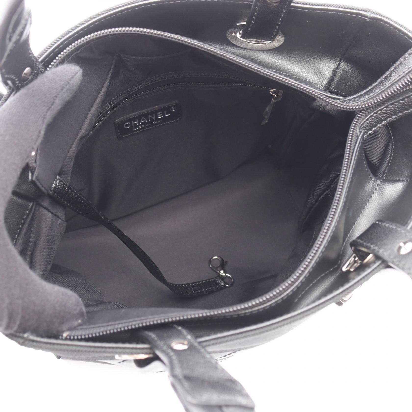 Chanel Chanel CHANEL Paris Biarritz PVC Coated Canvas Leather Tote Bag Plastic / Synthetic Tote Bag A34208 DUTY FREE for USA Size ONE SIZE - 3 Thumbnail