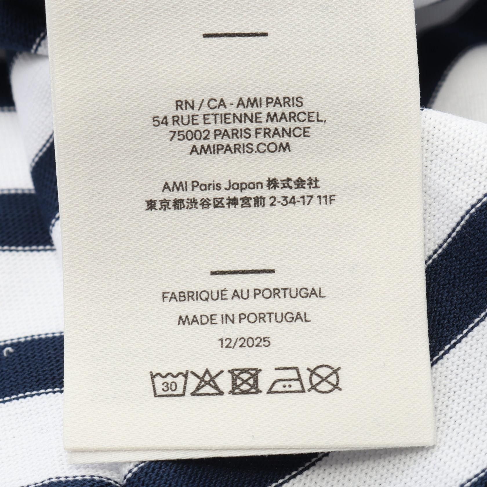 AMI Ami AMI Cotton T shirt Textile T-Shirts UTS374.JE0210A044S DUTY FREE for USA Size ONE SIZE - 5 Thumbnail
