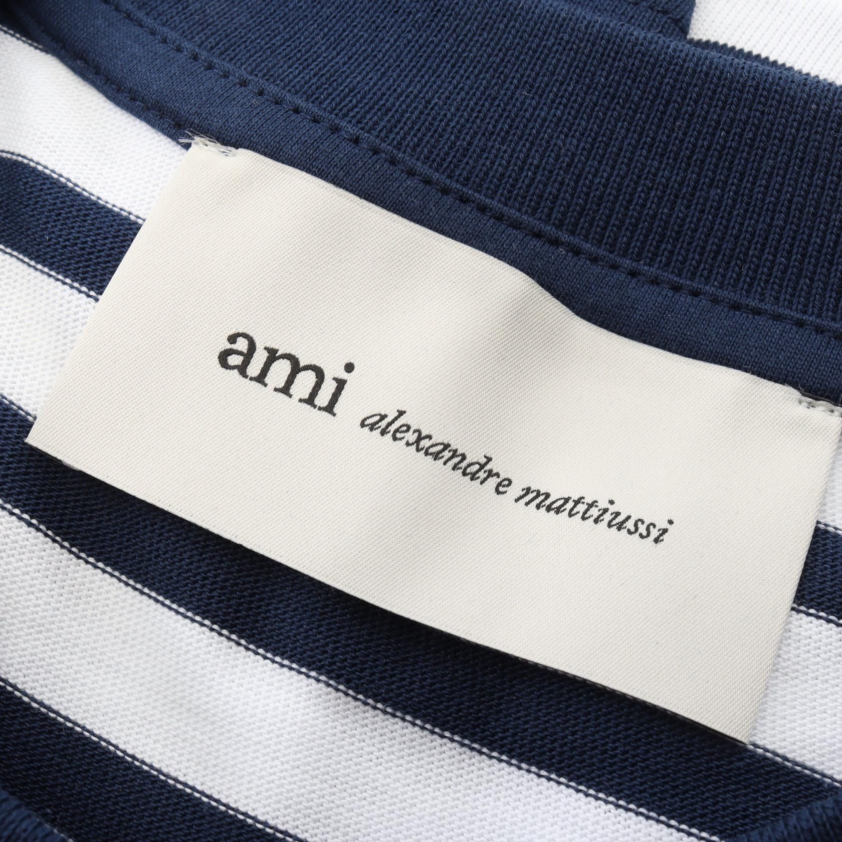 AMI Ami AMI Boxy Fit Cotton T Shirt Textile T-Shirts UTS374.JE0210A044M DUTY FREE for USA Size ONE SIZE - 3 Thumbnail