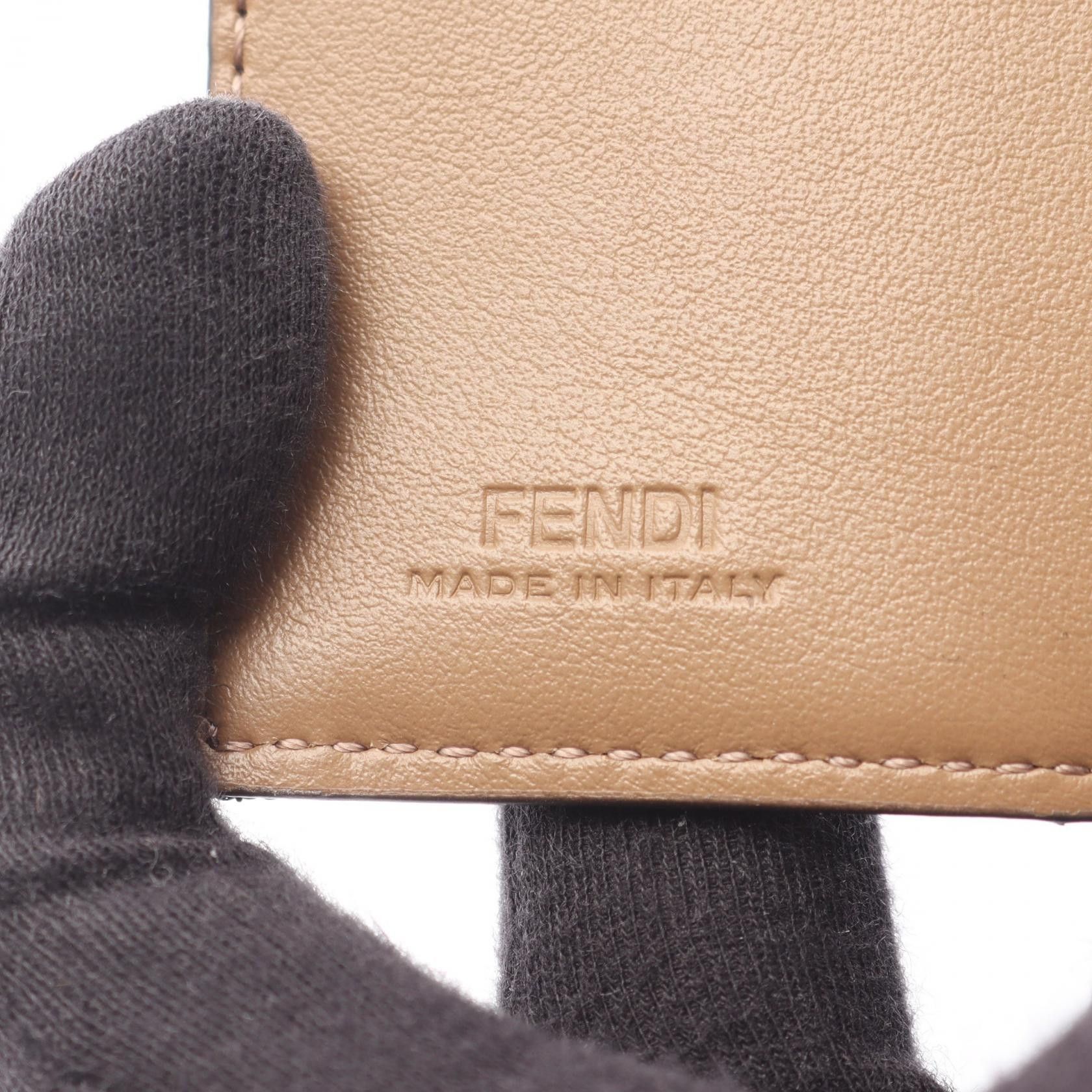 Fendi Fendi Fendi Baguette Canvas Trifold Wallet Textile Short Wallet 8M0395A98PF0A6E DUTY FREE for USA Size ONE SIZE - 5 Thumbnail