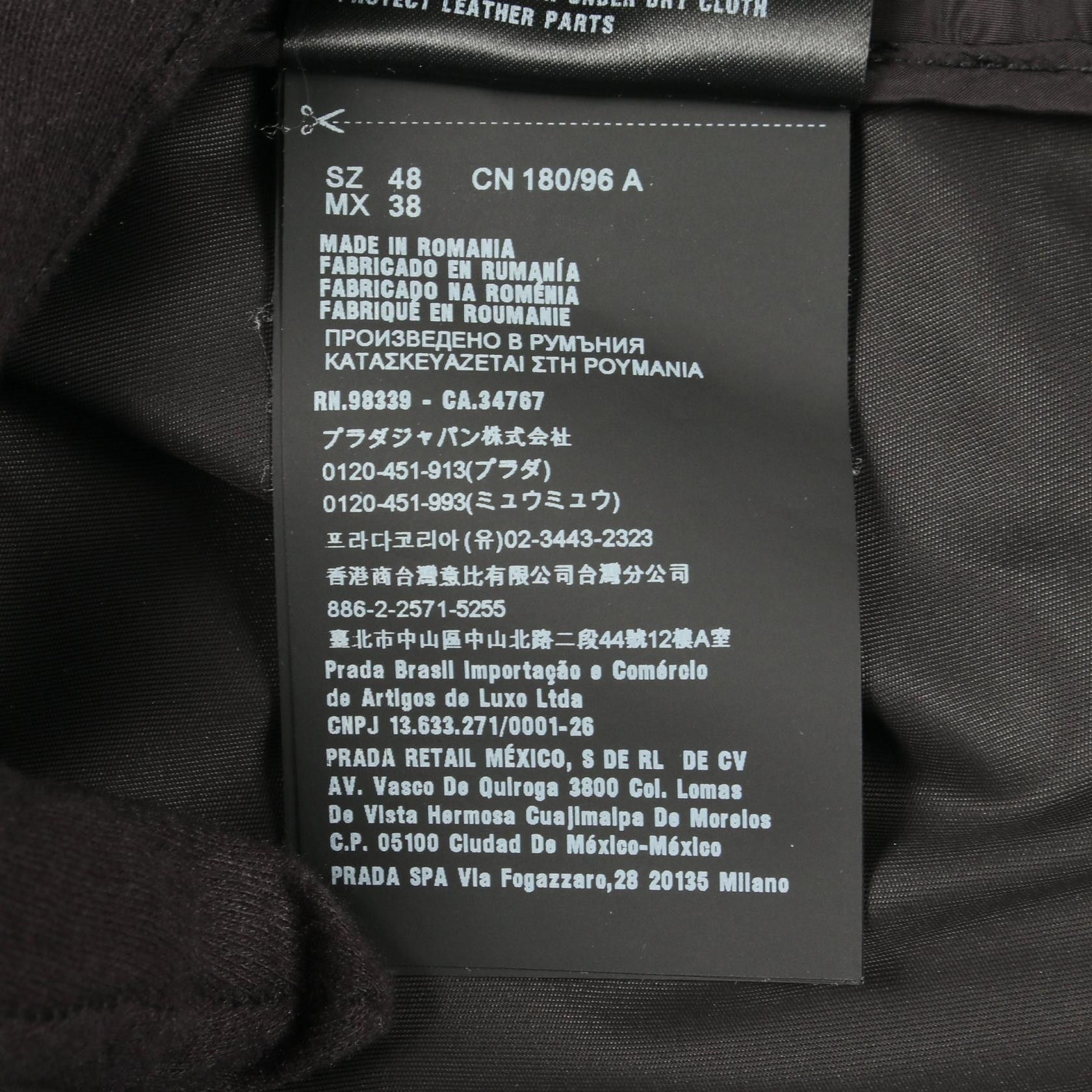 Prada Prada Prada Triangle Patch Zip Up Jacket Others Outerwear SGN836 DUTY FREE for USA Size ONE SIZE - 4 Thumbnail