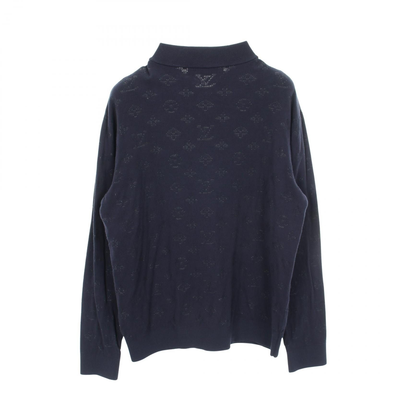 Louis Vuitton Louis Vuitton Louis Vuitton Drop Needle Monogram Knit Jacket Textile Outerwear RM202Q TBU HIN50W DUTY FREE for USA Size ONE SIZE - 2 Thumbnail