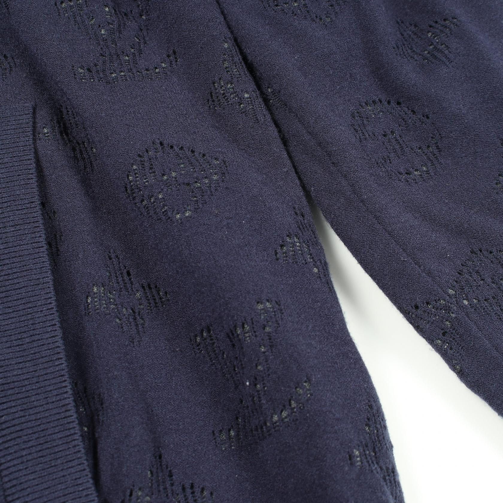 Louis Vuitton Louis Vuitton Louis Vuitton Drop Needle Monogram Knit Jacket Textile Outerwear RM202Q TBU HIN50W DUTY FREE for USA Size ONE SIZE - 6 Thumbnail