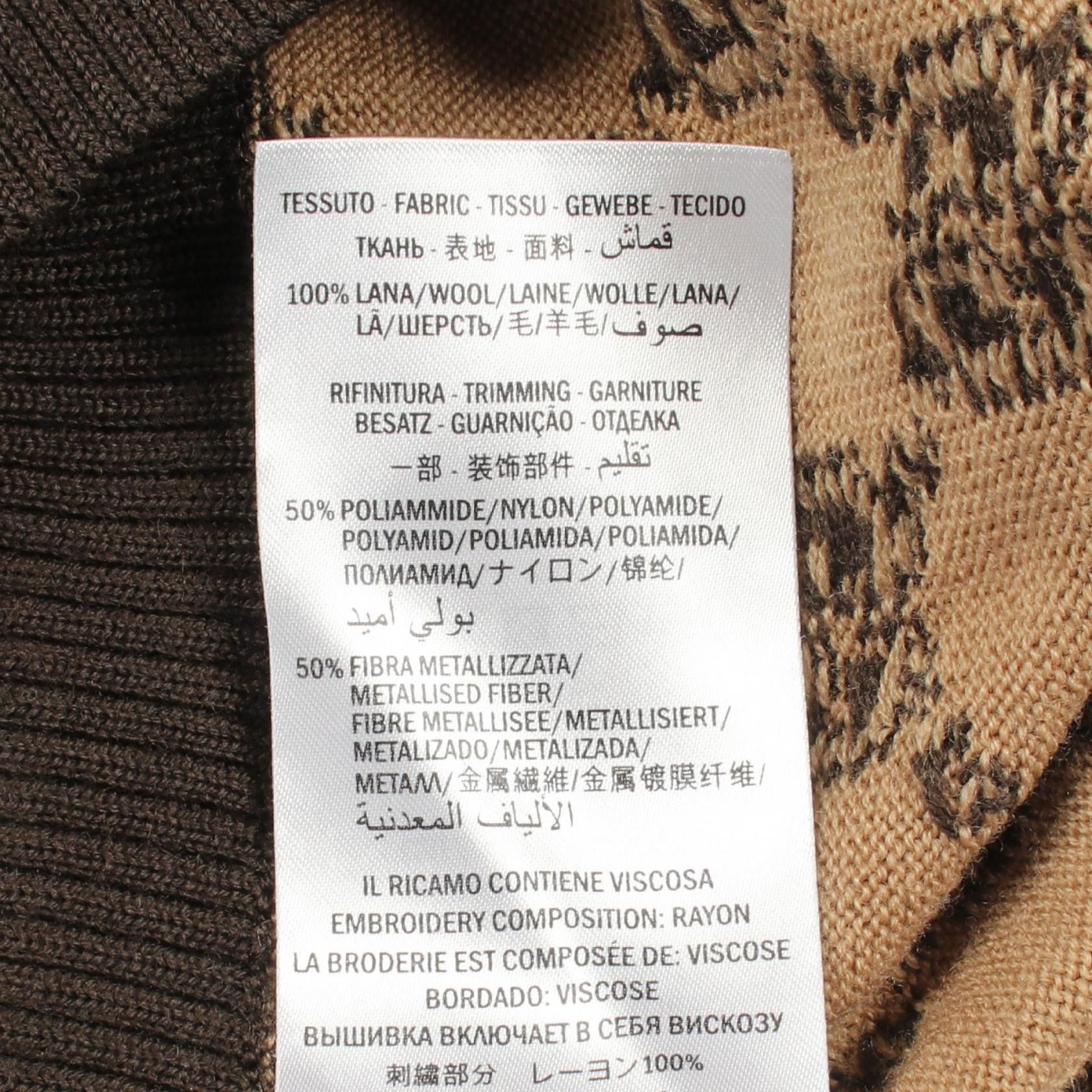 Gucci Gucci Gucci GG Pattern Wool Knit Top Textile Tops DUTY FREE for USA Size ONE SIZE - 4 Thumbnail