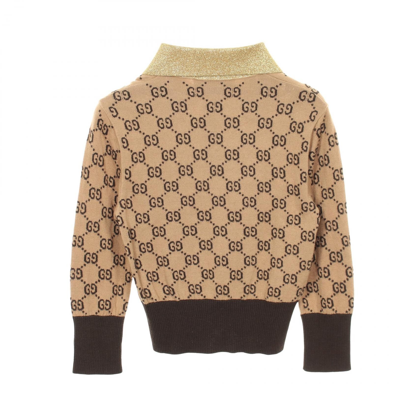 Gucci Gucci Gucci GG Pattern Wool Knit Top Textile Tops DUTY FREE for USA Size ONE SIZE - 2 Thumbnail