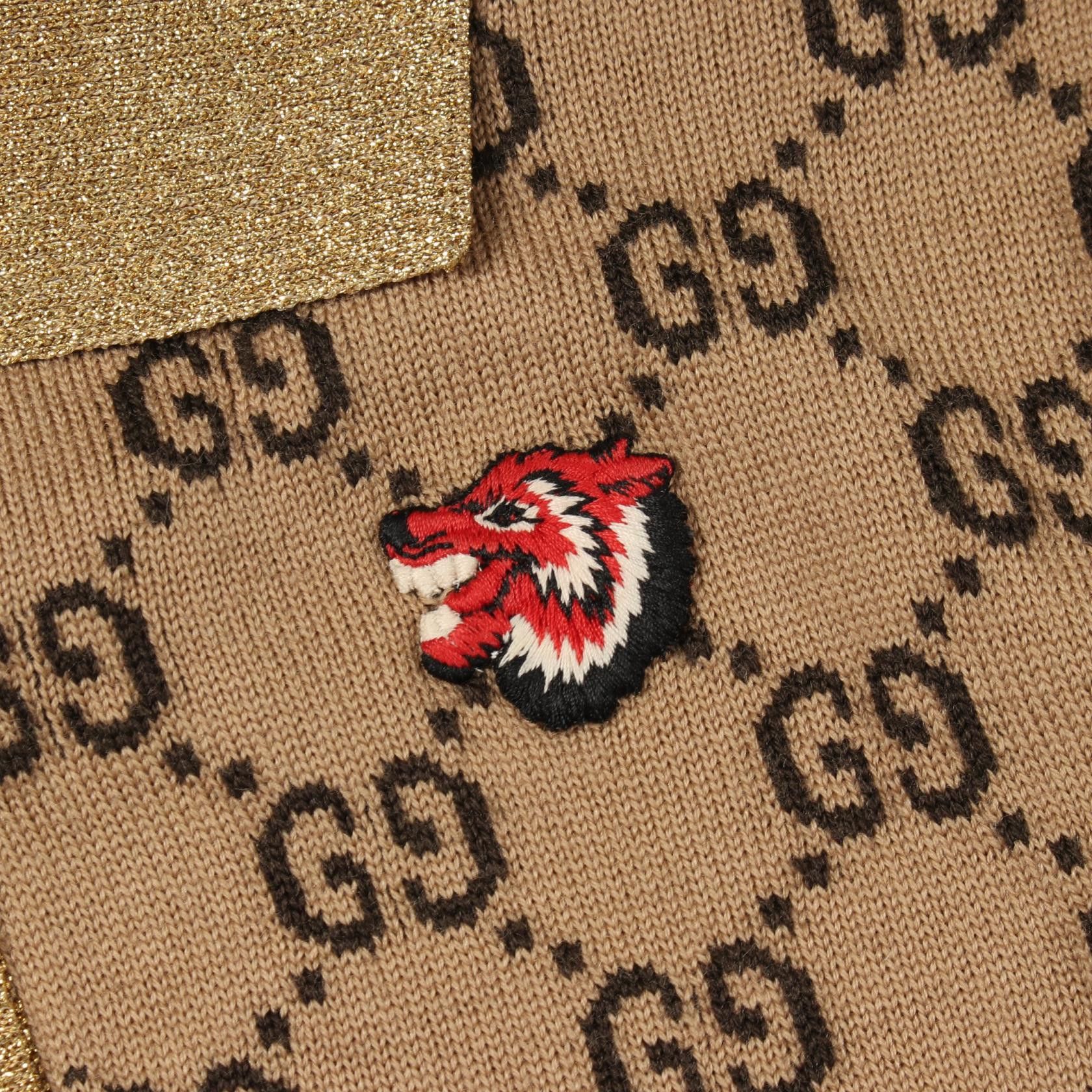Gucci Gucci Gucci GG Pattern Wool Knit Top Textile Tops DUTY FREE for USA Size ONE SIZE - 7 Thumbnail