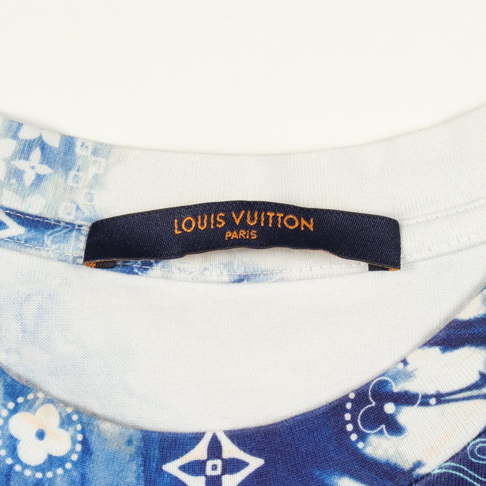 Louis Vuitton Louis Vuitton Louis Vuitton Monogram Bandana Print Cotton Tshirt Textile T-Shirts DUTY FREE for USA Size ONE SIZE - 3 Thumbnail