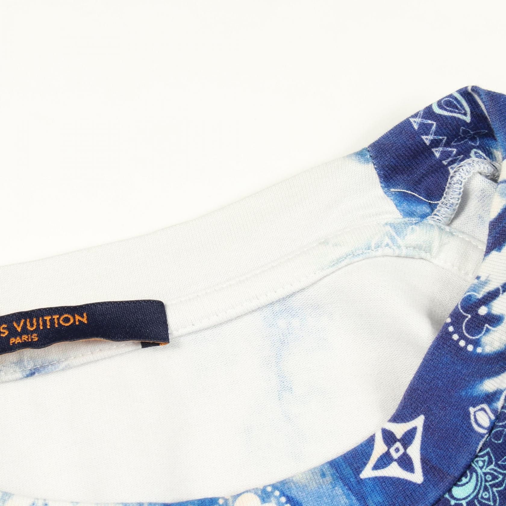 Louis Vuitton Louis Vuitton Louis Vuitton Monogram Bandana Print Cotton Tshirt Textile T-Shirts DUTY FREE for USA Size ONE SIZE - 6 Thumbnail
