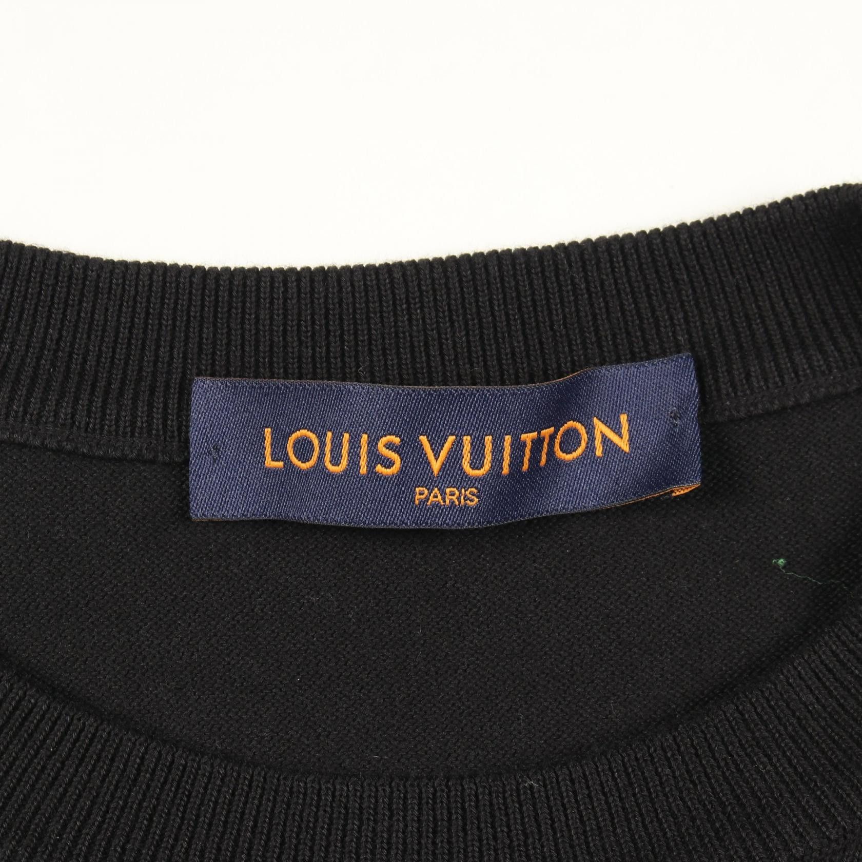 Louis Vuitton Louis Vuitton Louis Vuitton Graphic Knit Cotton Nylon T Shirt Textile T-Shirts DUTY FREE for USA Size ONE SIZE - 3 Thumbnail