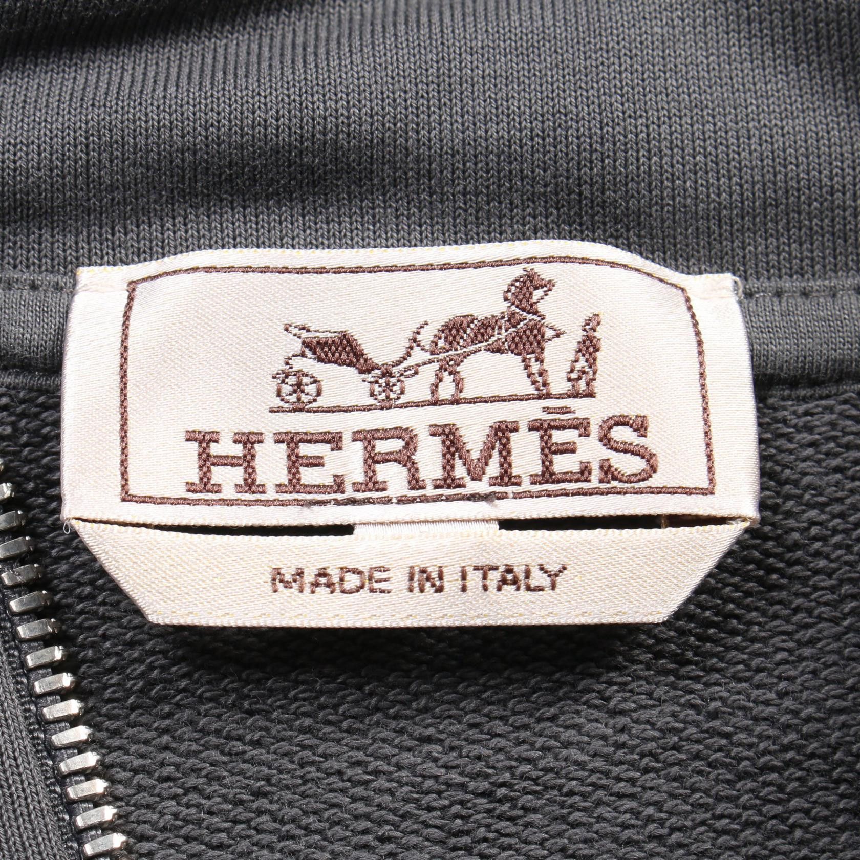 Hermes Hermes Hermes Clous Desell Cotton Hoodie Textile Sweatshirts & Hoodies DUTY FREE for USA Size ONE SIZE - 3 Thumbnail