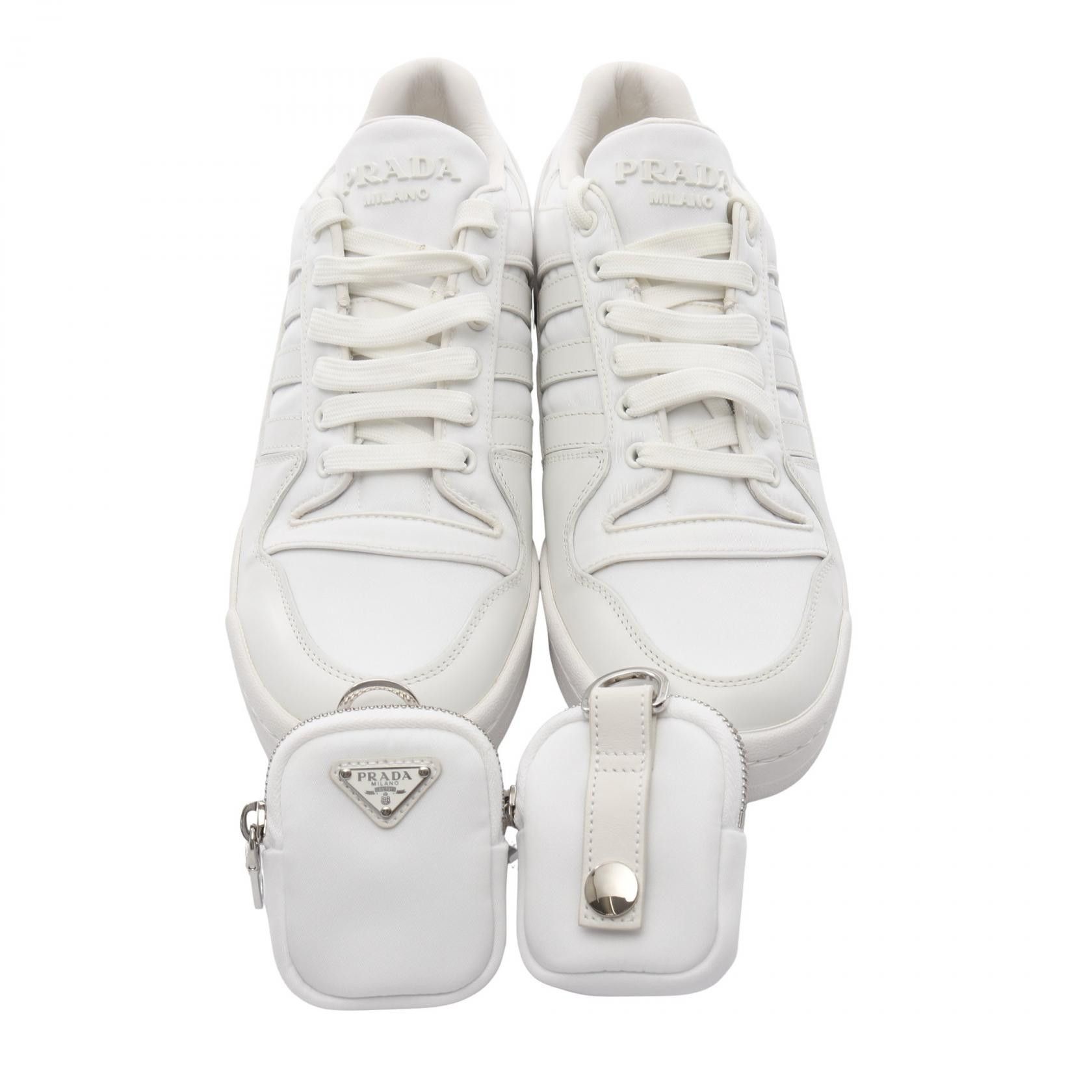 Prada Prada Prada Re-Nylon FORUM LOW leather fabric sneakers Leather Shoes DUTY FREE for USA Size ONE SIZE - 7 Thumbnail
