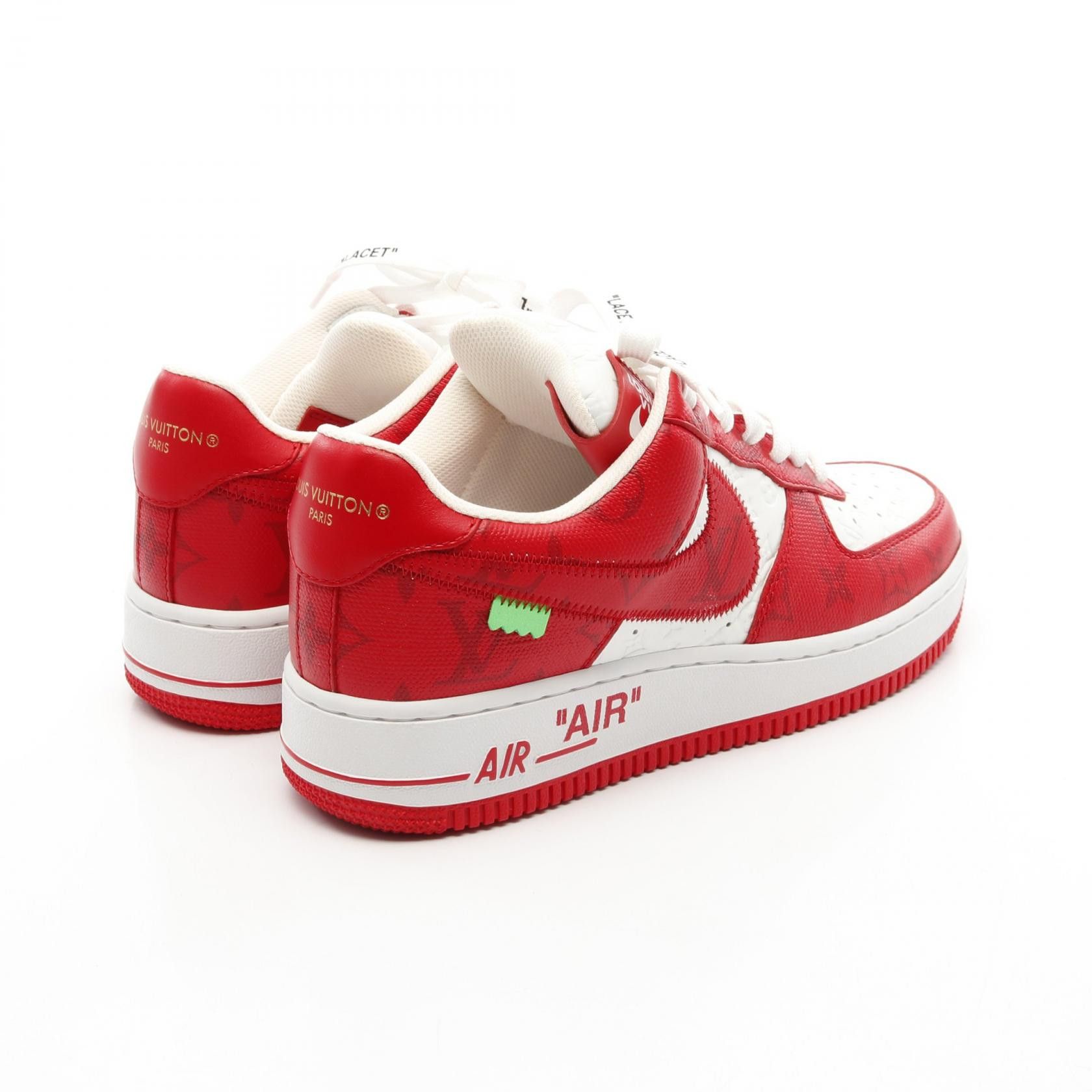 Louis Vuitton Louis Vuitton Louis Vuitton Nike Air Force1 Low Monogram Leather Sneakers Limited Leather Shoes DUTY FREE for USA Size ONE SIZE - 2 Thumbnail