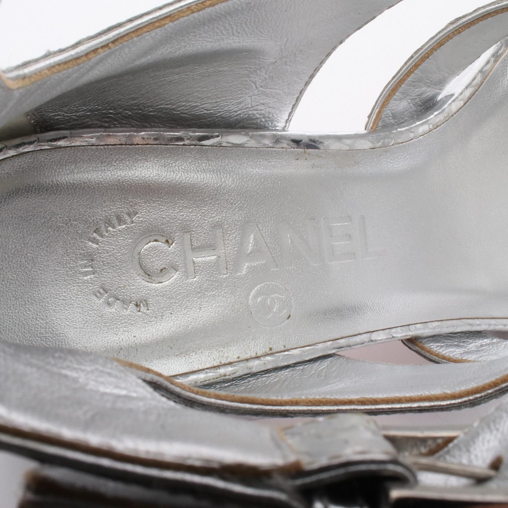 Chanel Chanel Chanel Coco Mark Exotic Leather Sandals Leather Shoes 16SG31868 DUTY FREE for USA Size ONE SIZE - 5 Thumbnail