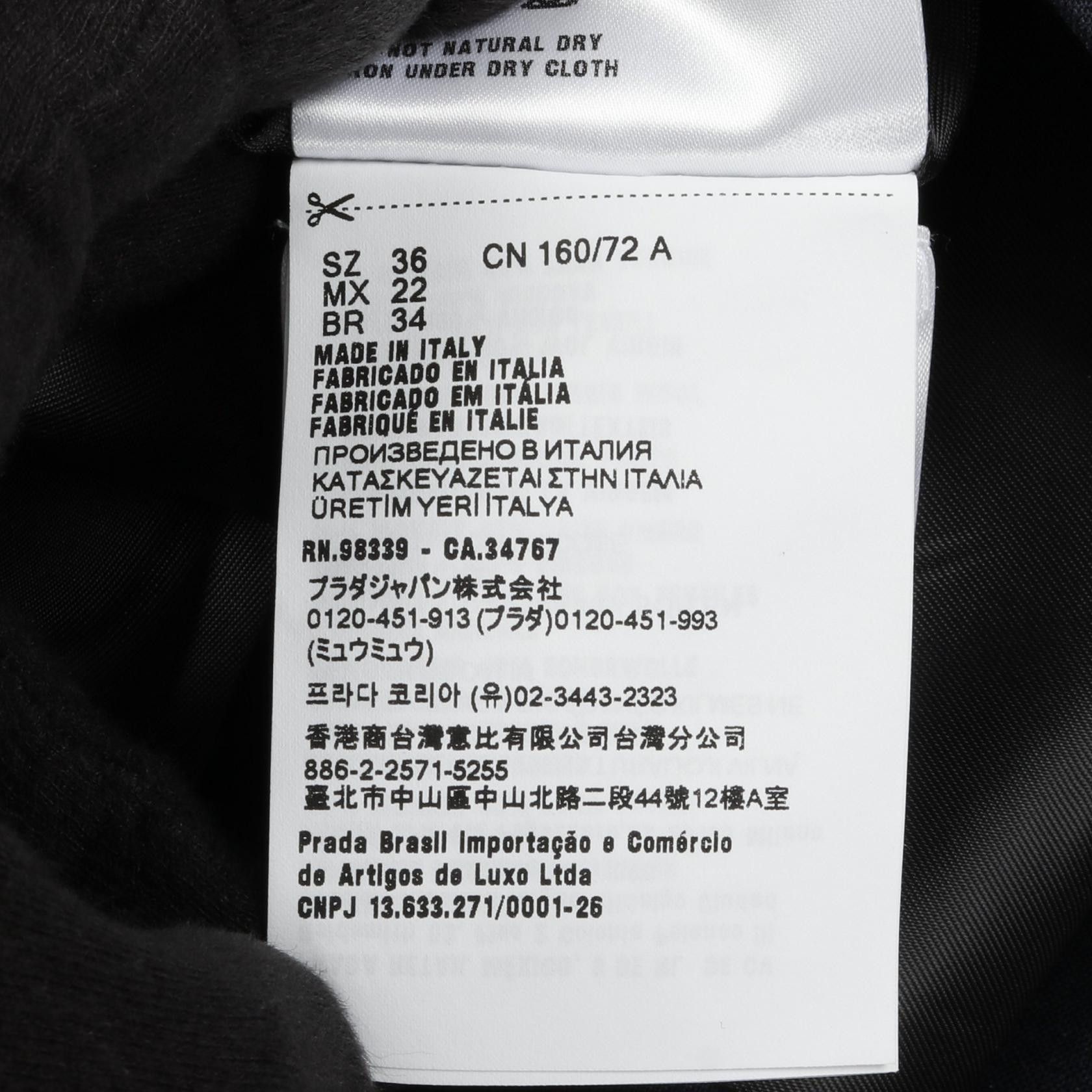 Miu Miu Miu Miu Miu Miu Single Breasted Wool Coat Textile Outerwear DUTY FREE for USA Size ONE SIZE - 4 Thumbnail