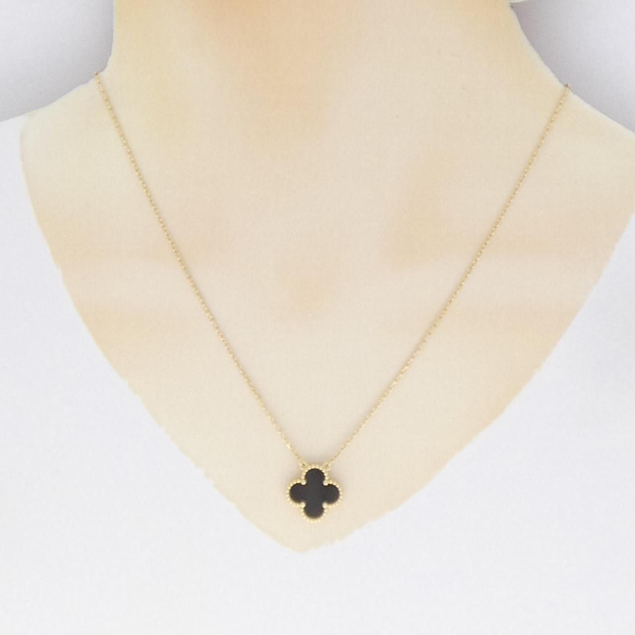 Van Cleef & Arpels Van Cleef & Arpels Van Cleef & Arpels Vintage Alhambra Au750 Onyx Necklace Precious Metal Necklace VCARA45800 DUTY FREE for USA Size ONE SIZE - 5 Thumbnail