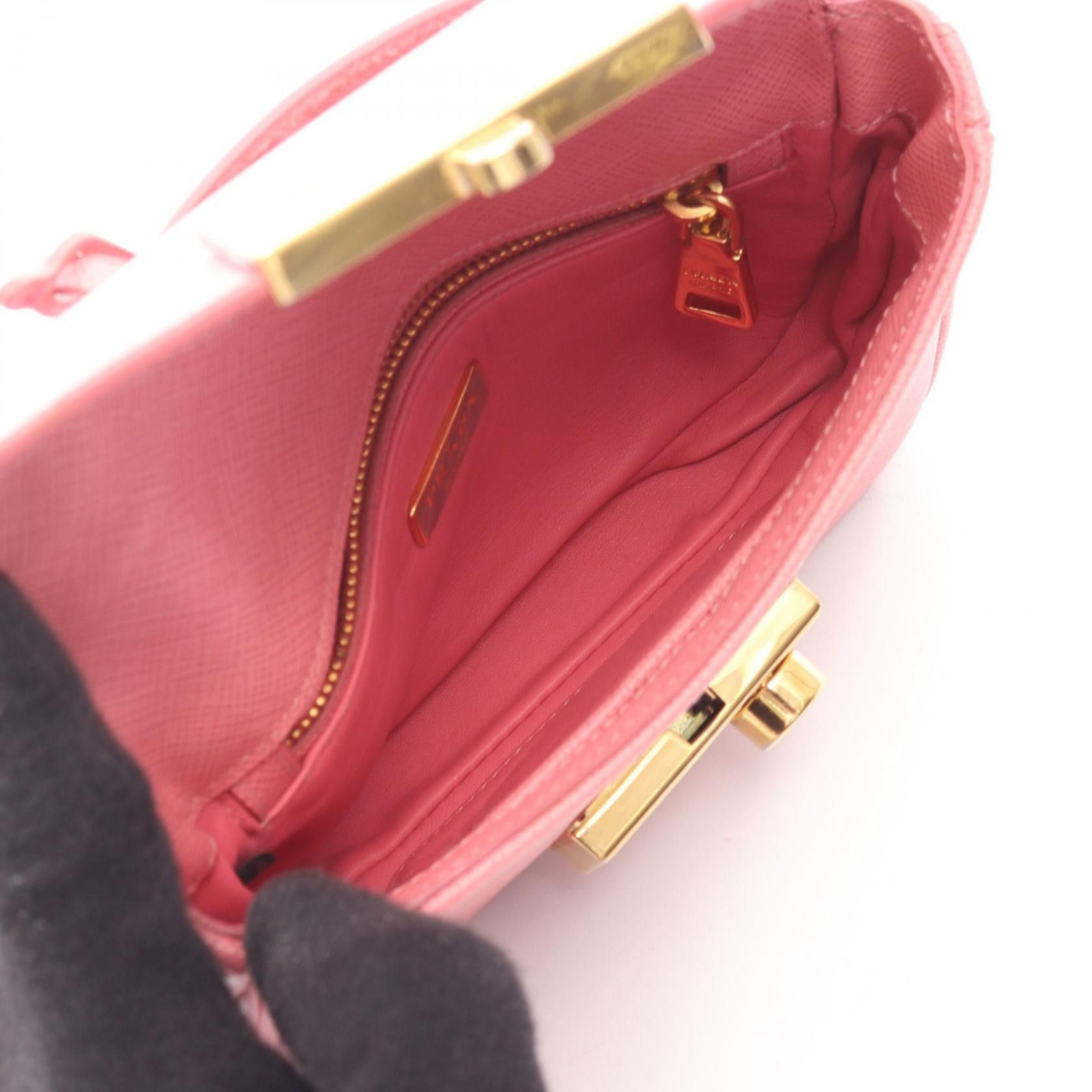 Prada Prada Prada Saffiano Leather Shoulder Bag Leather Handbag DUTY FREE for USA Size ONE SIZE - 3 Thumbnail