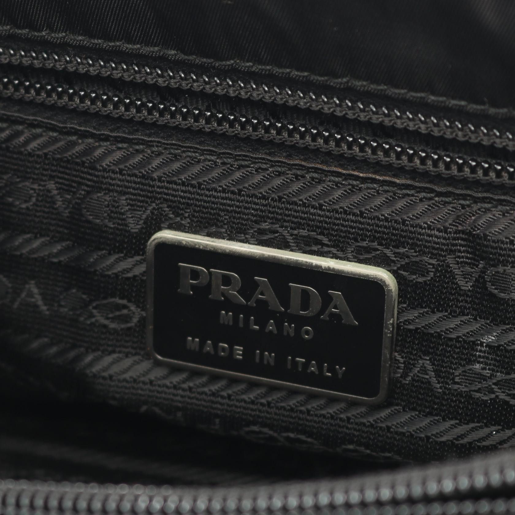 Prada Prada Prada Triangle Logo Nylon Handbag Textile Handbag DUTY FREE for USA Size ONE SIZE - 4 Thumbnail